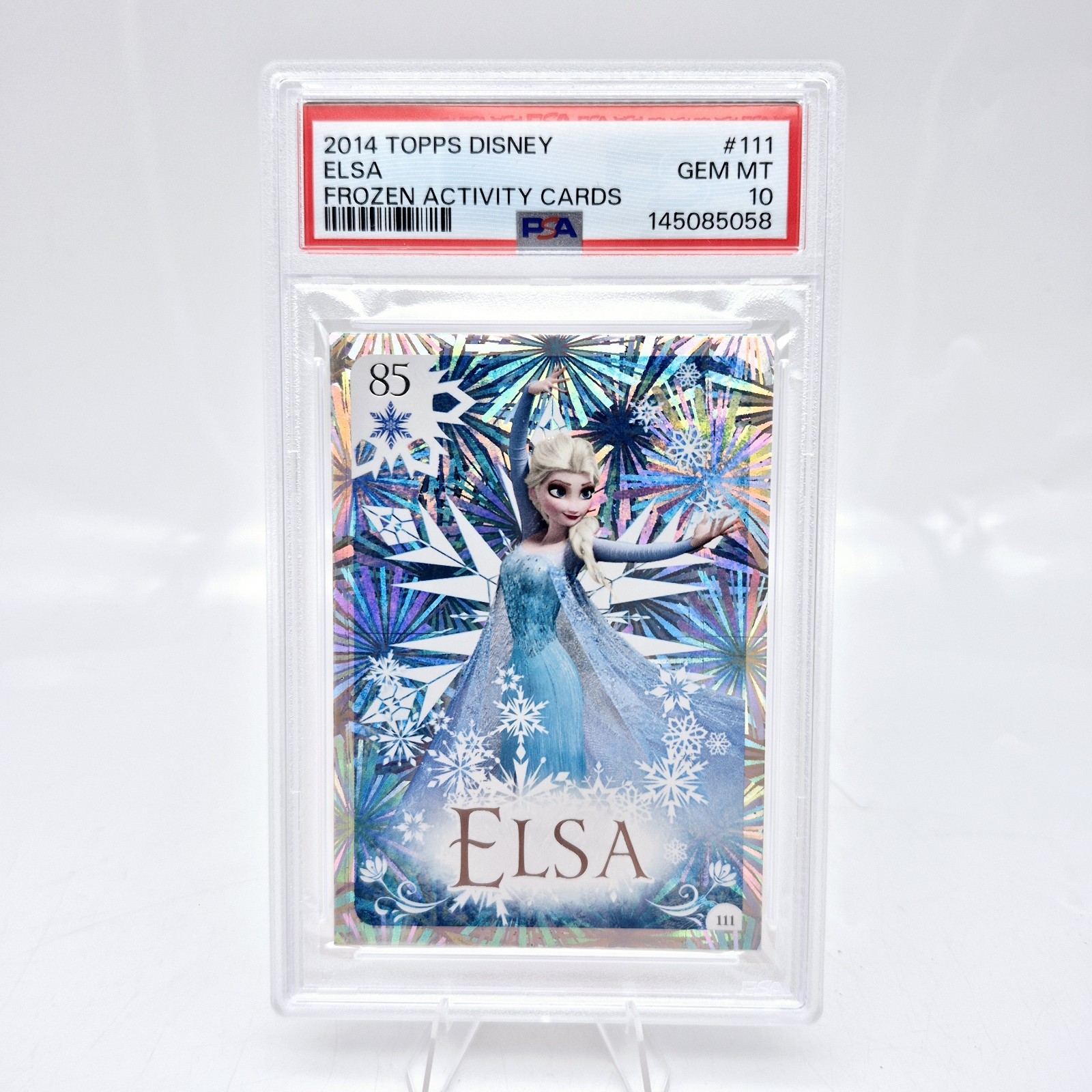2014 Topps Disney Frozen #111 Elsa PSA 10 Holo Foil Topps 1st Edition