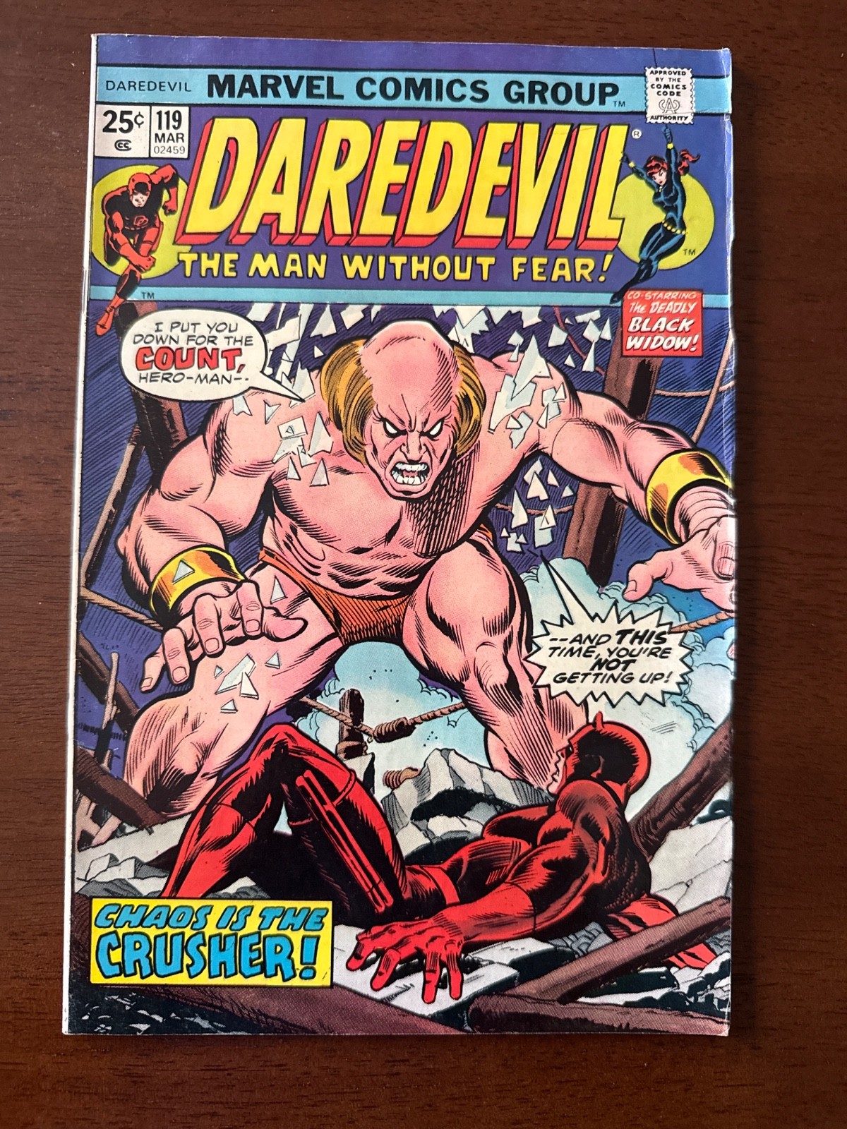 Daredevil #119 Vol. 1 (Marvel, 1975) Key 1st And Only Appearance Of Crusher, VF