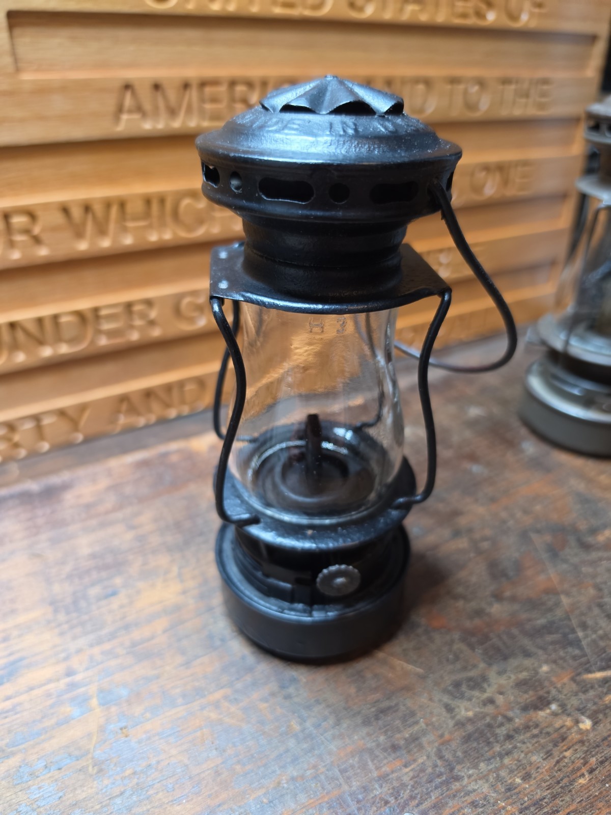 Vintage Dietz H3 Scout Kerosene Lantern  With Original Globe.