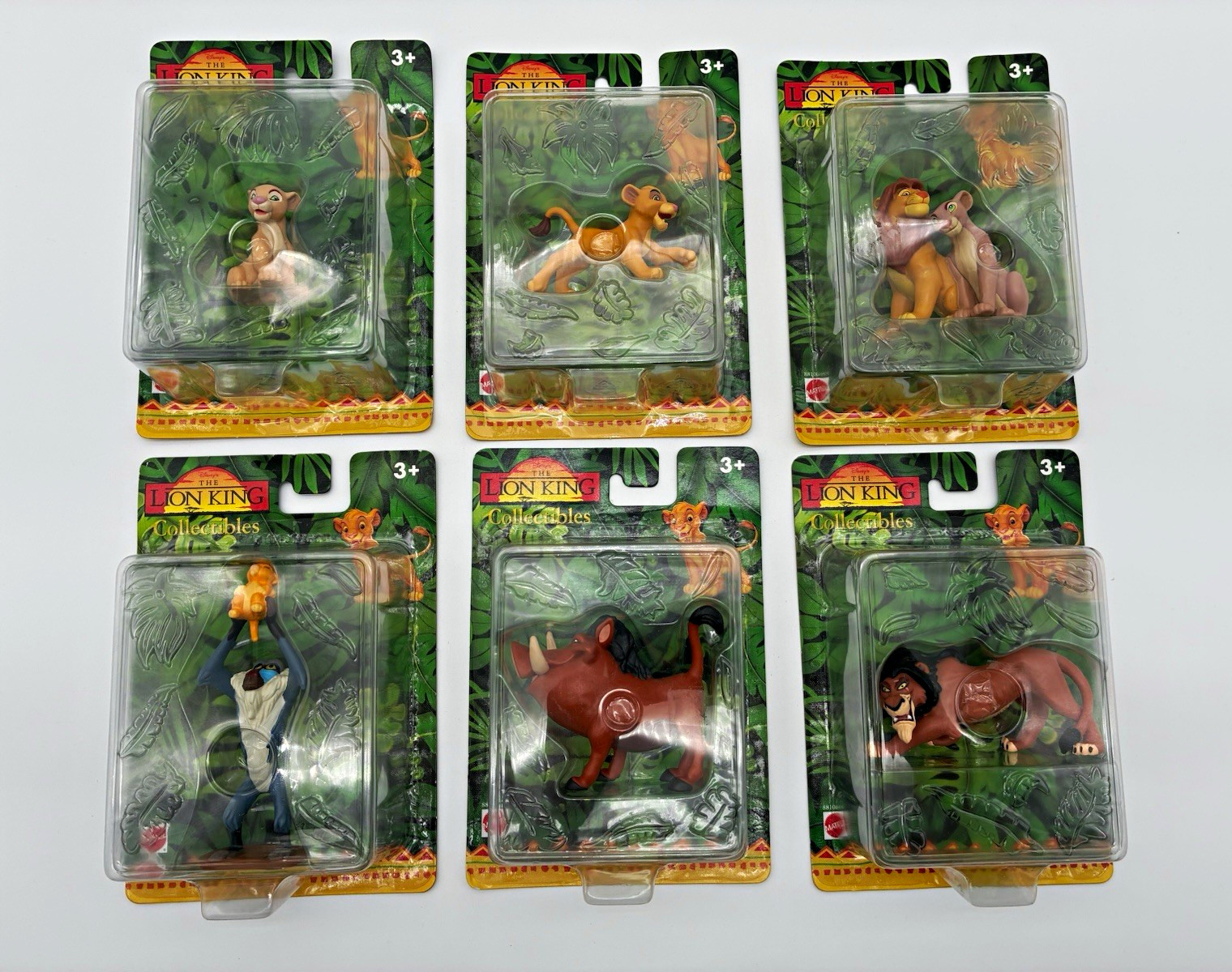 2001 Mattel Disney Lion King Collectibles Complete Set of 6 Sealed NIP