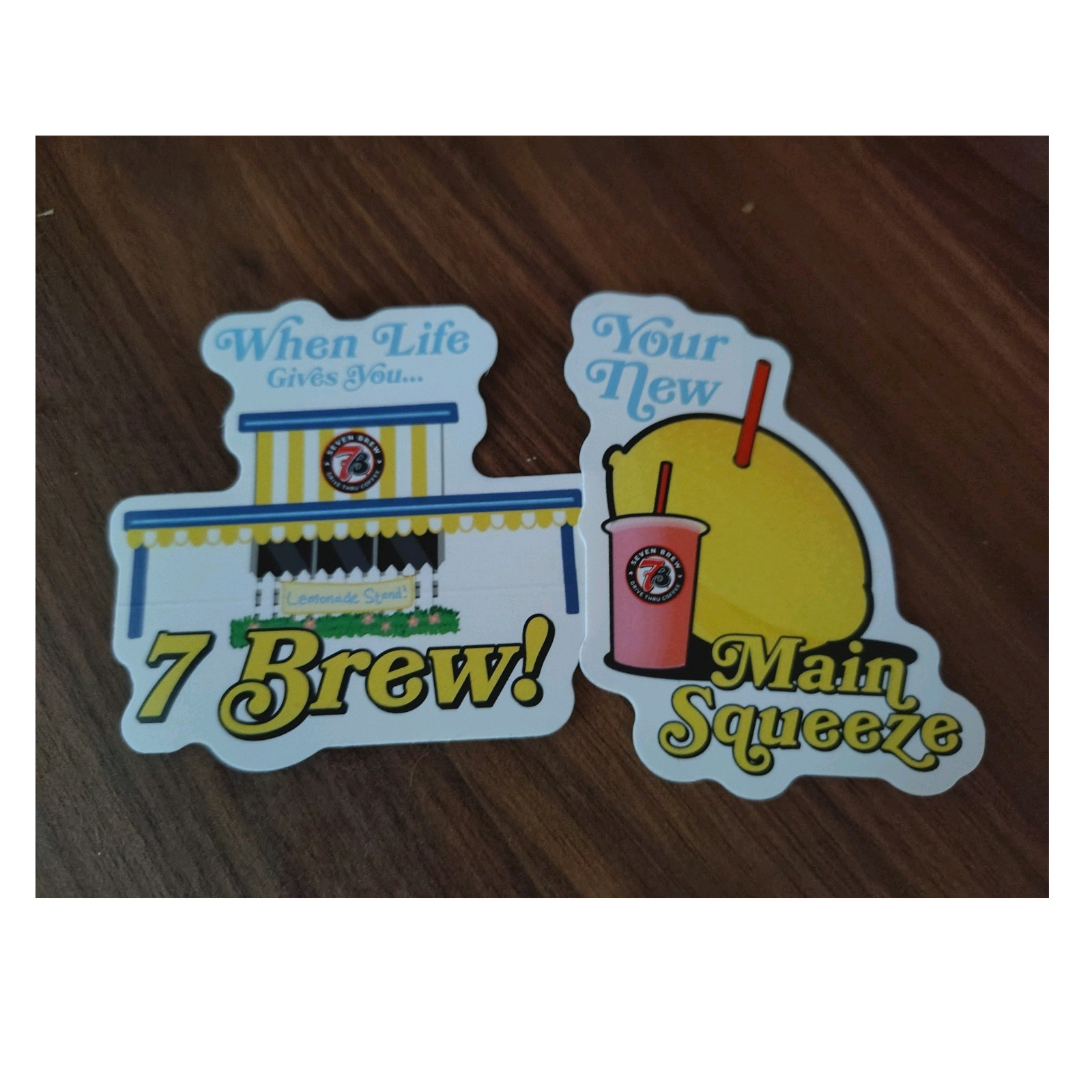 7 Brew Limited Edition Sticker Set - Lemonade Stand & Main Squeeze 2026
