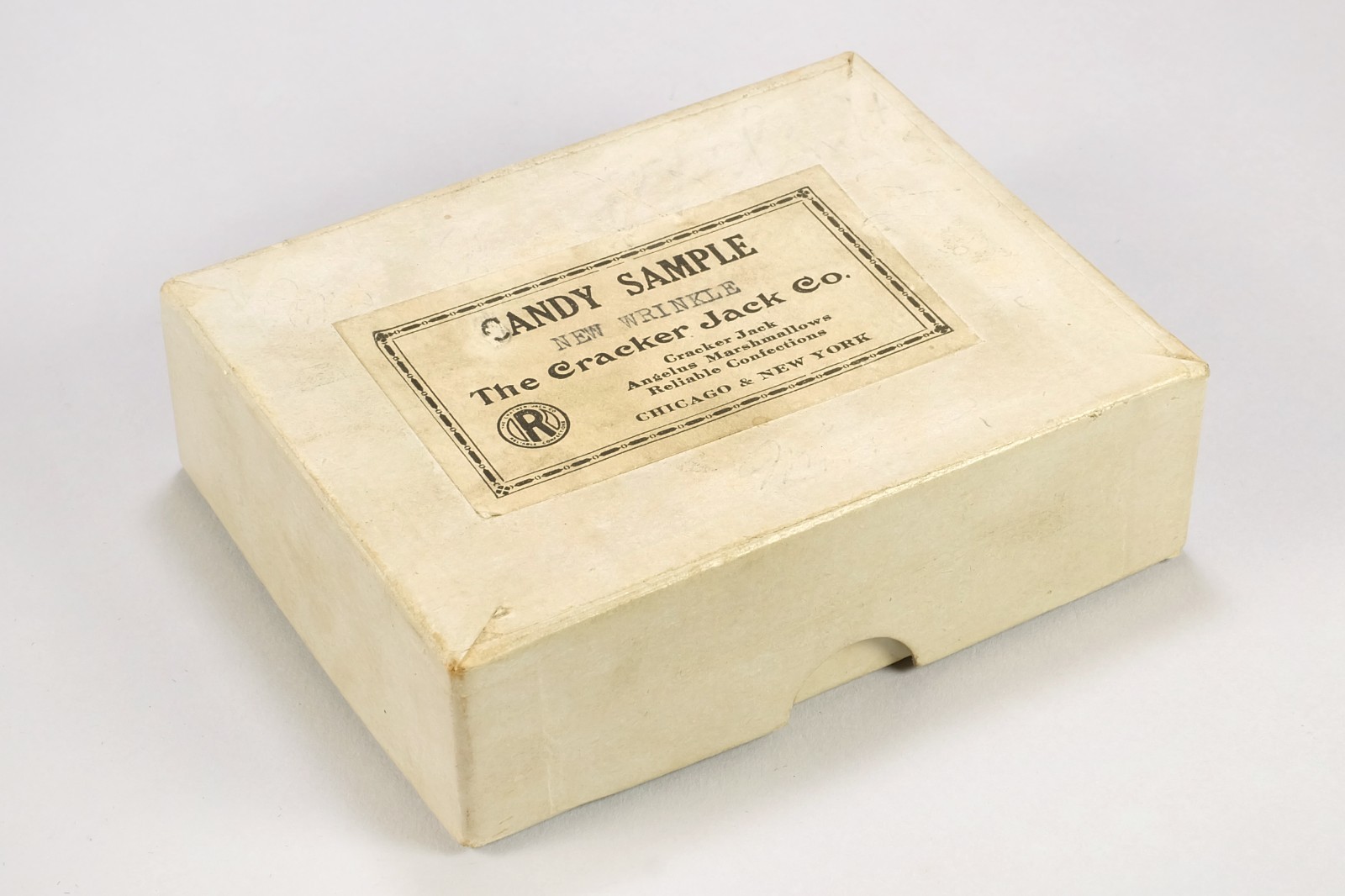 Rare Cracker Jack New Wrinkle Sample Candy Box – Antique 1915-1920s