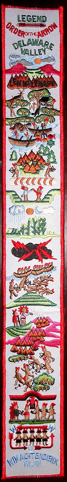 Order of the Arrow WHITE Background OA Legend Strip - Boy Scouts of America