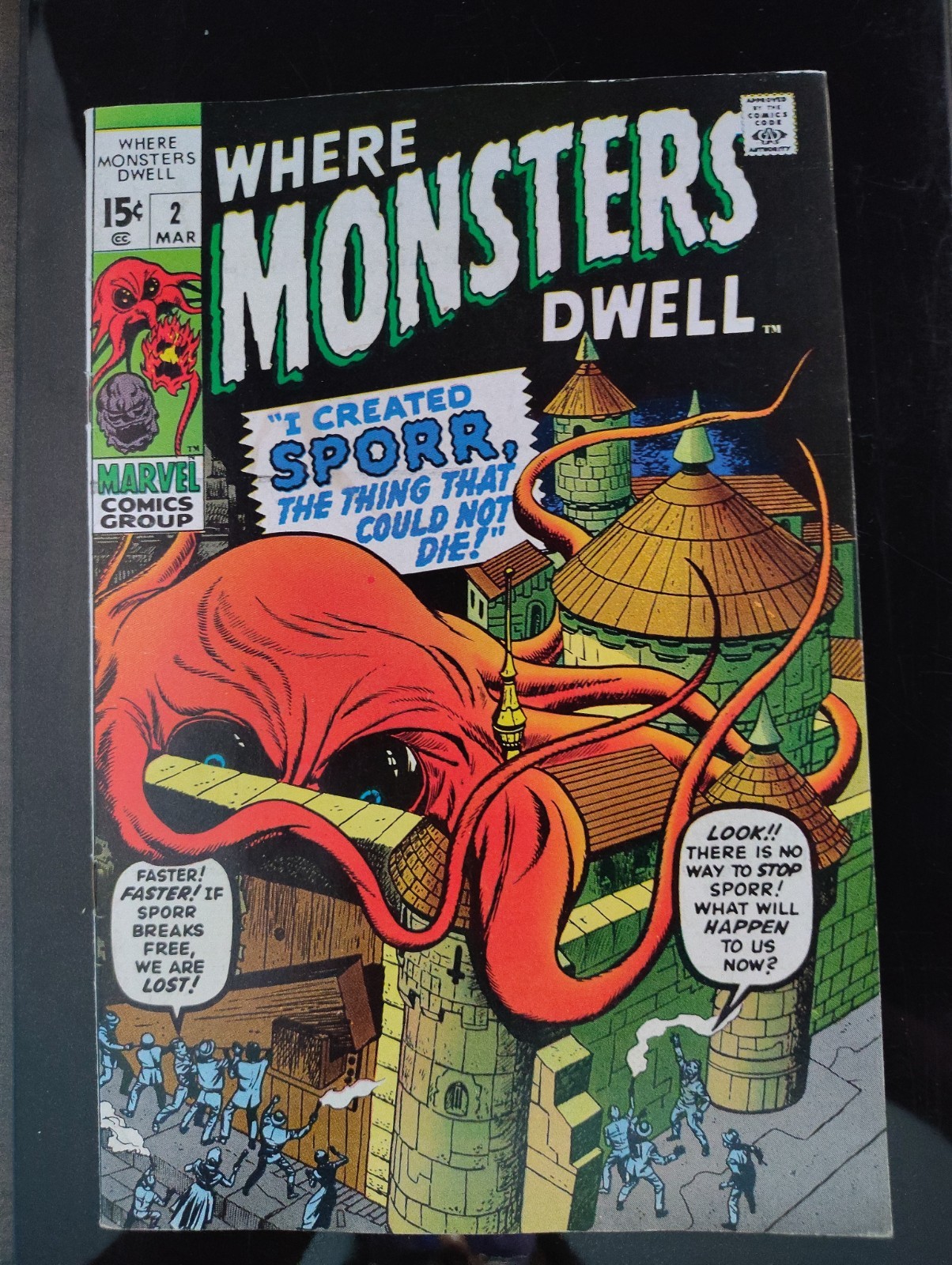 WHERE MONSTERS DWELL #2🧟VF/NM BEAUTIFUL COPY(B14) RARE 1970