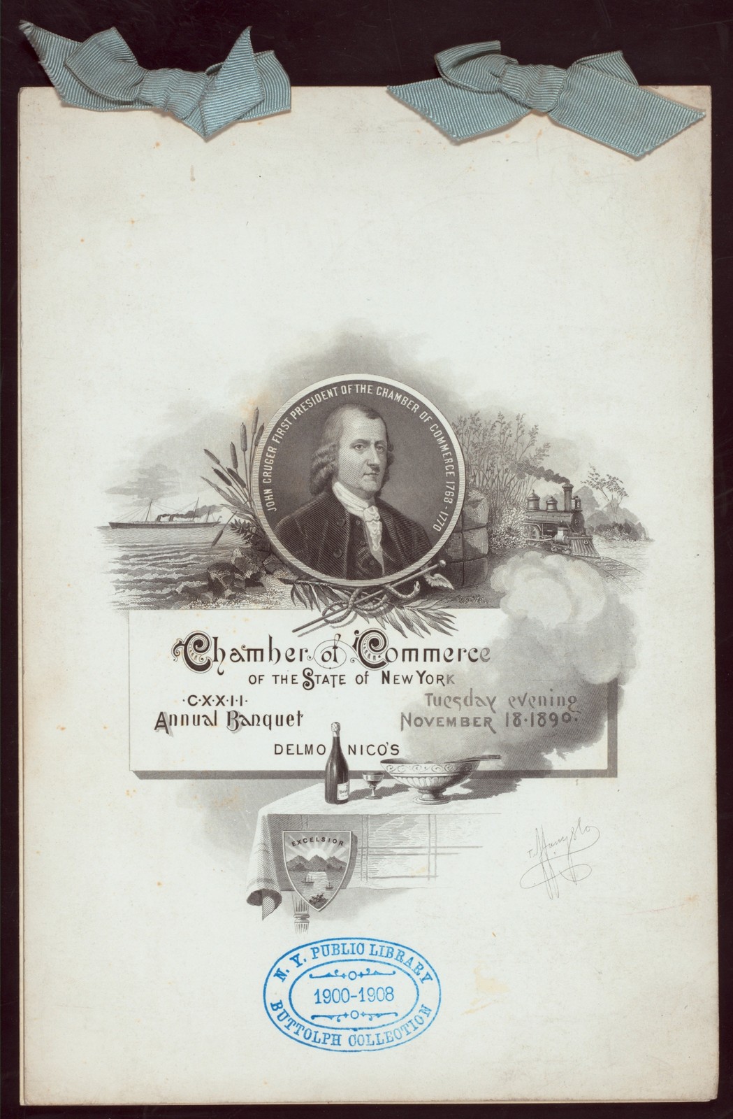 Delmonico's Restaurant 1890 Vintage NYC Banquet Photo Reprint Wall Art