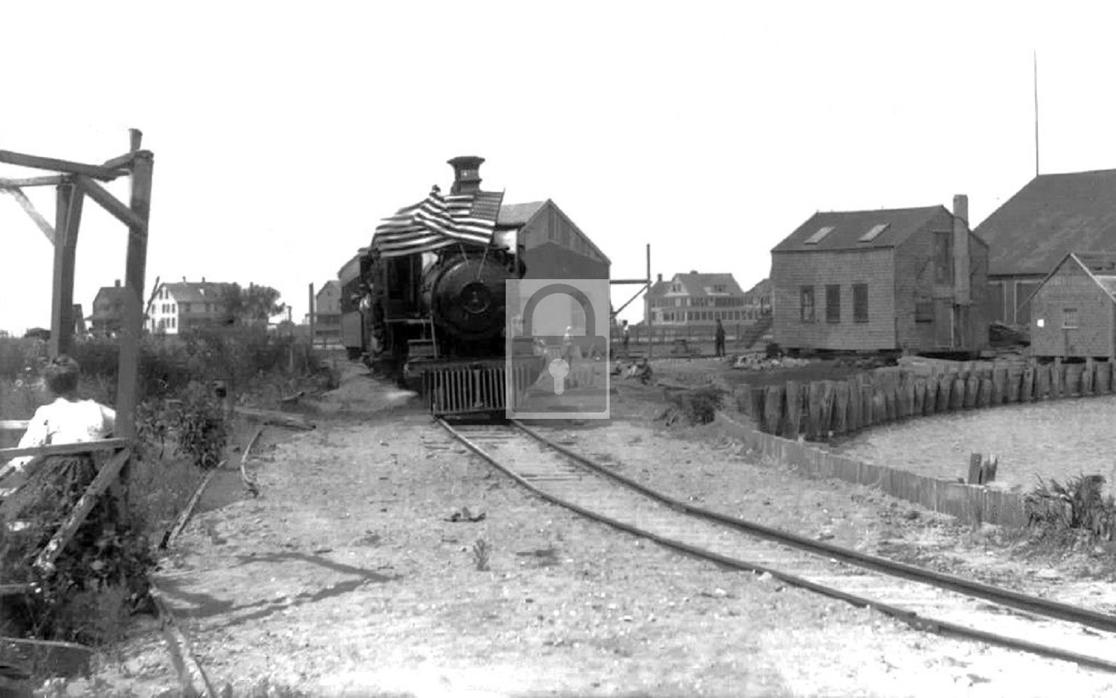 Nantucket Massachusetts MA Railroad Train - Reprint