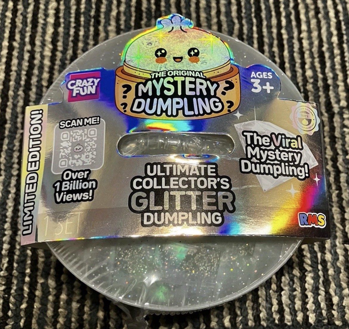 3x RARE Crazy Fun Mystery Dumpling Ultimate Collector's Glitter Limited Edition