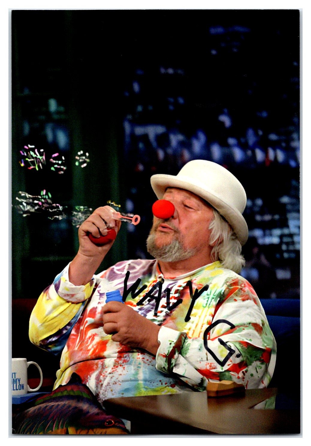 Wavy Gravy Woodstock Camp Winnarainbow Hand Signed 4x6 Photo TD46-1837