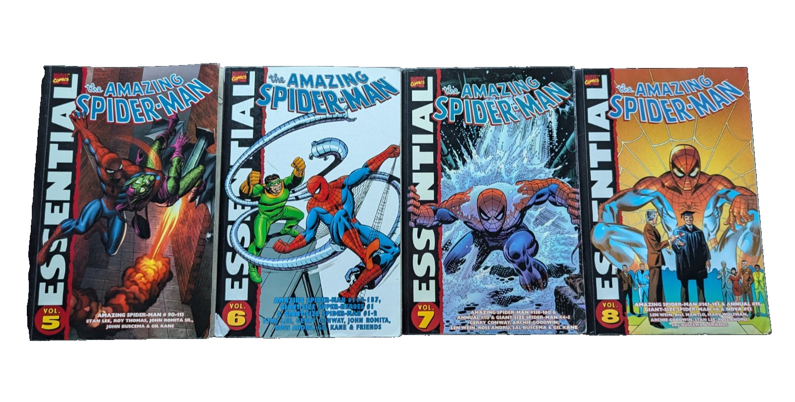 Lee Conway 2004 2007 PB Essential Amazing Spider-Man Vol 4 5 7 8 Marvel Comics