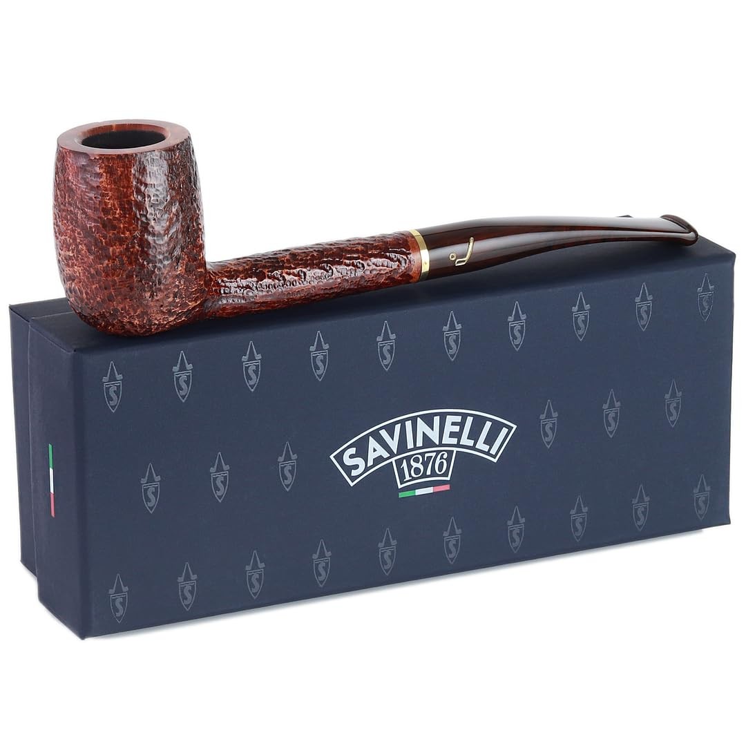 Savinelli Bing\'s Collection - Long Stright Billiard (Rustic Finish)