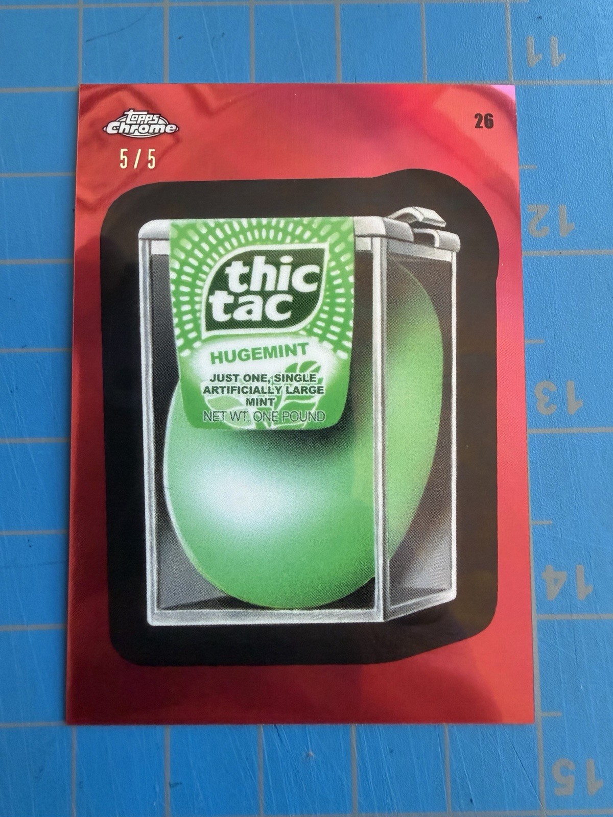 2026 Topps Wacky Packages #26 THIC THAC Red Chrome #5/5 Very Rare