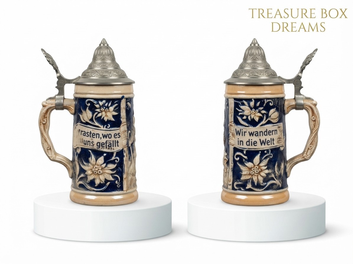 Vintage stoneware German stein