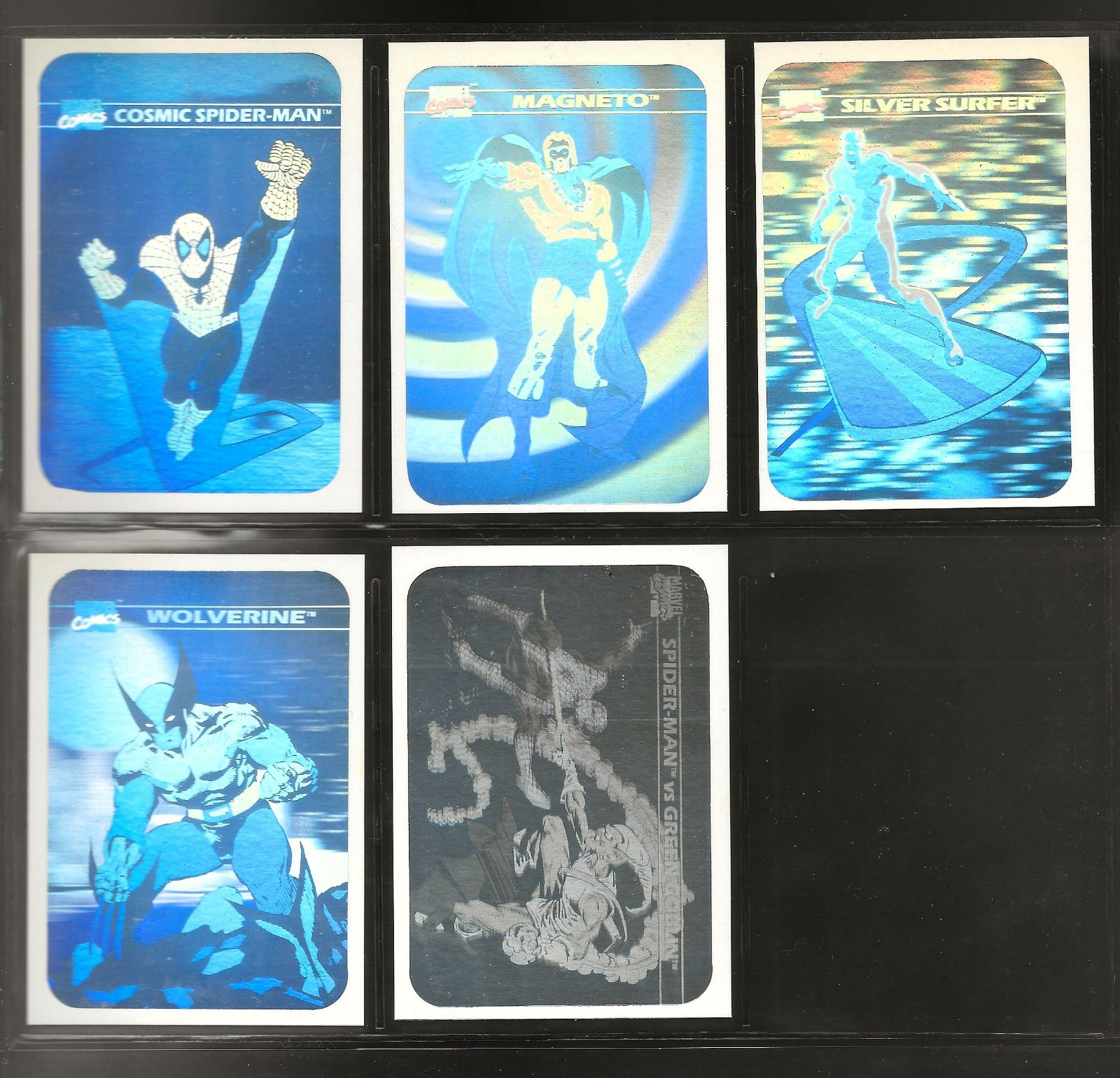 Marvel Universe Series 1 Complete Hologram Card Set (Impel, 1990)