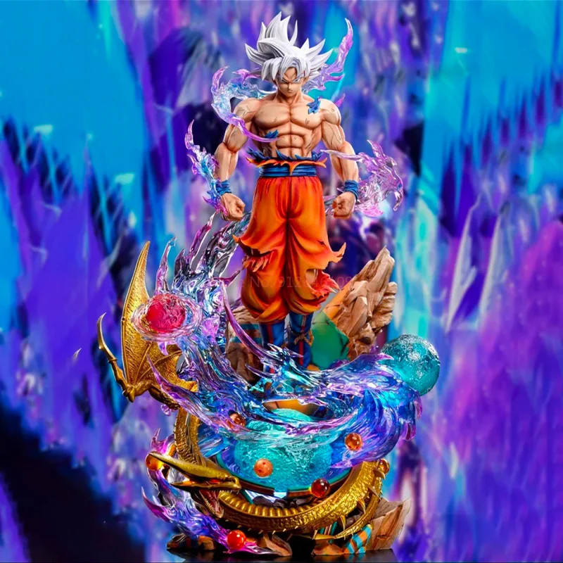 Dragon Ball Ultra Instinct Goku Figure PVC Anime Statue Collectible Model Gift