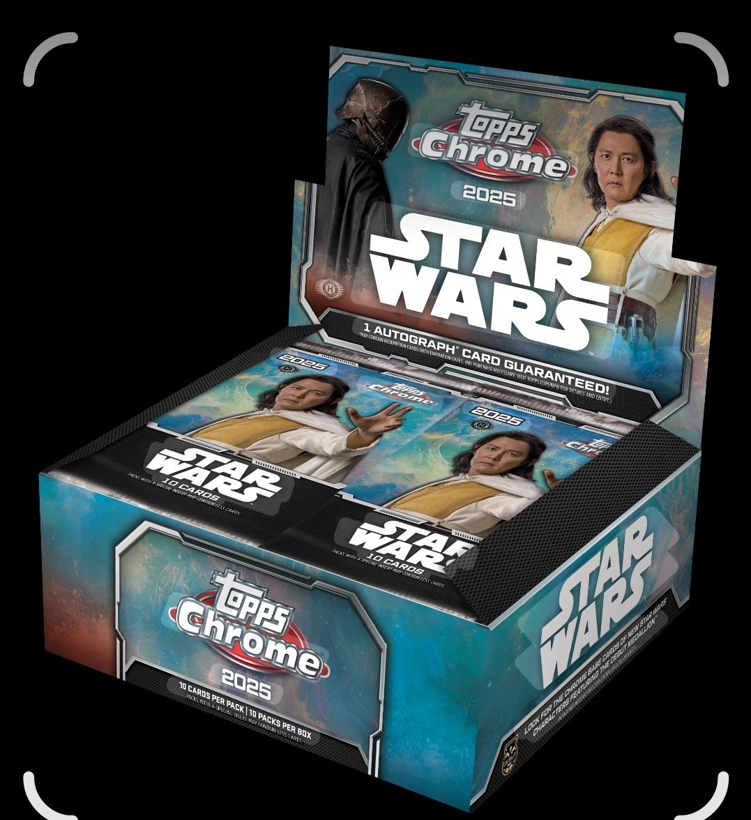 2025 Topps Chrome Star Wars Hobby Box New Sealed