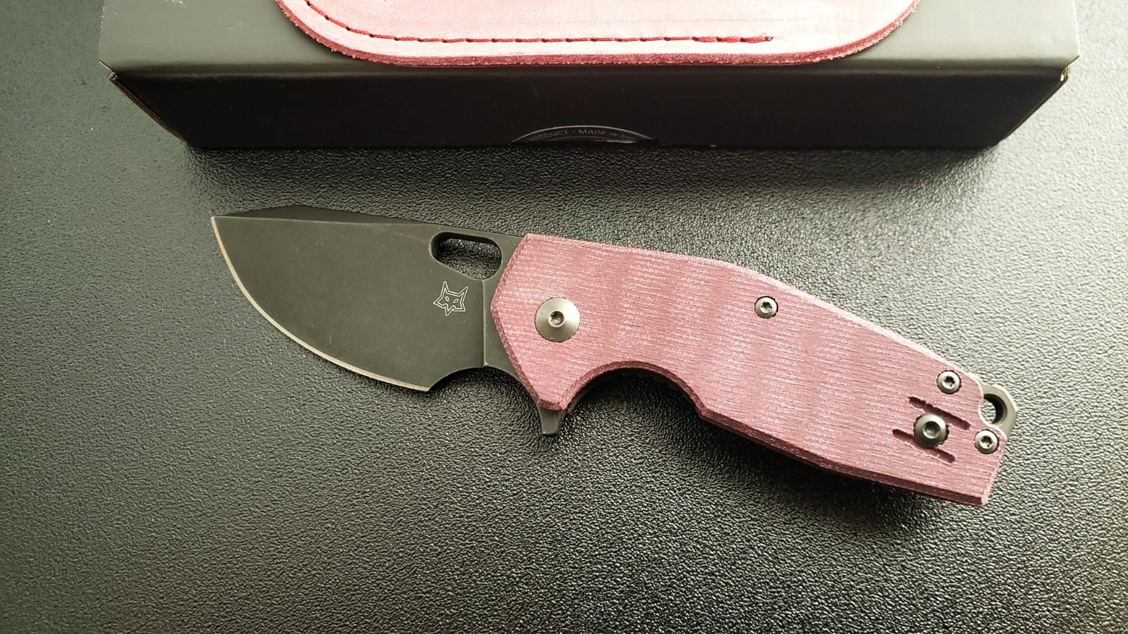 Fox Knives Vox SURU Knife Exclusive Burgundy Micarta 2.36\