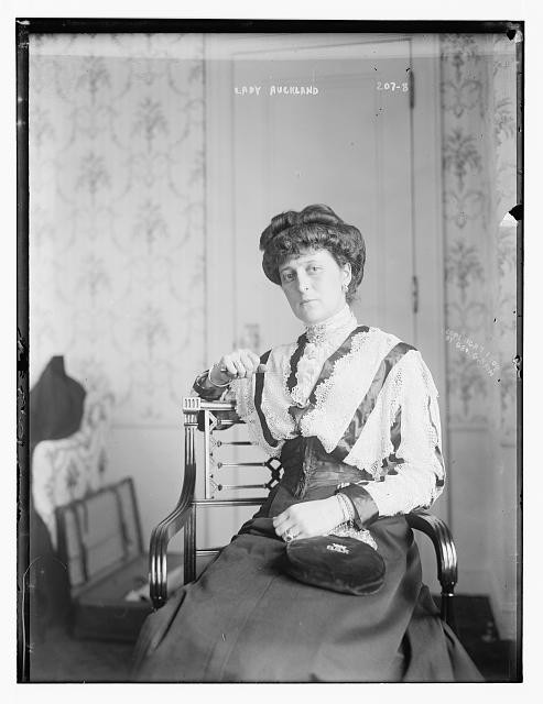 Photo:Lady Auchland Portrait 1900s Formal Victorian Dress