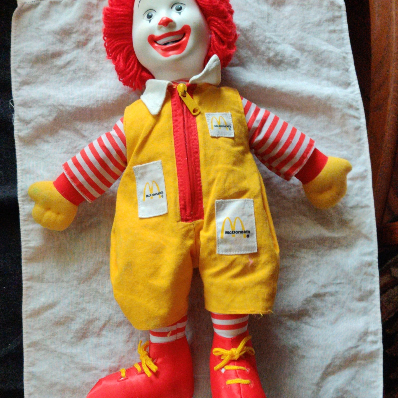 VTG McDonald\'s Ronald McDonald Advertising Doll 16 In Tall Vinyl Head. READ