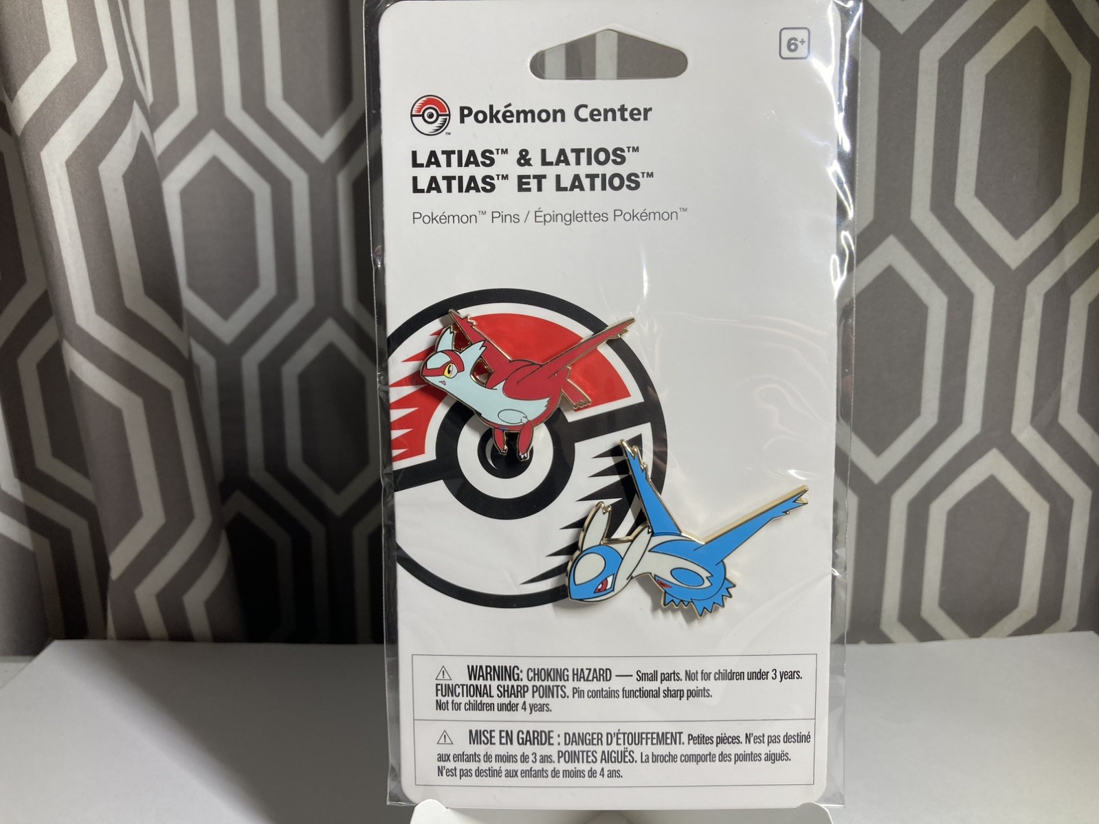 Latios And Latias Official Pokemon Center Enamel Pin Set