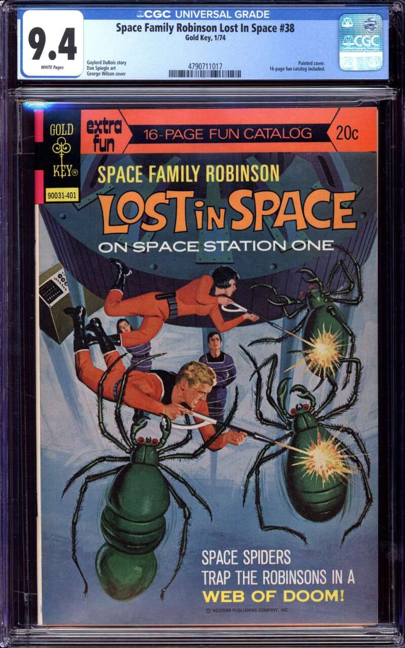 SPACE FAMILY ROBINSON #38 CGC 9.4 WHITE PAGES // GOLD KEY 1974