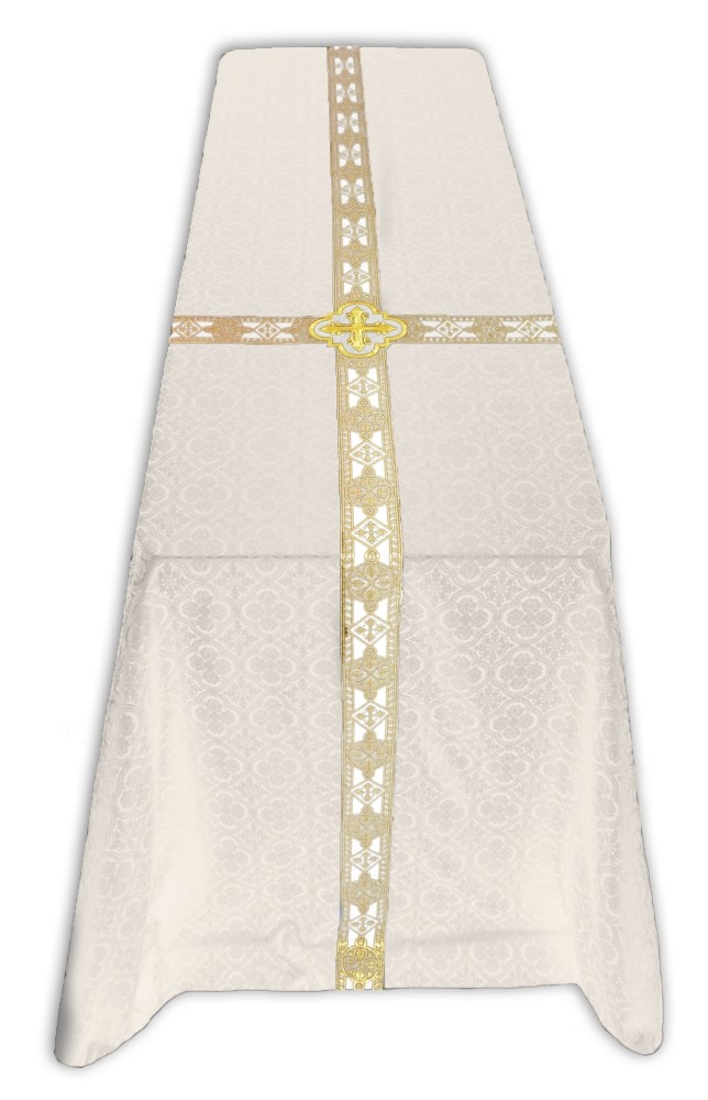 Cream Funeral Pall Vestment Velo Mortuorio Crema Creme Sargkleid FU113K25