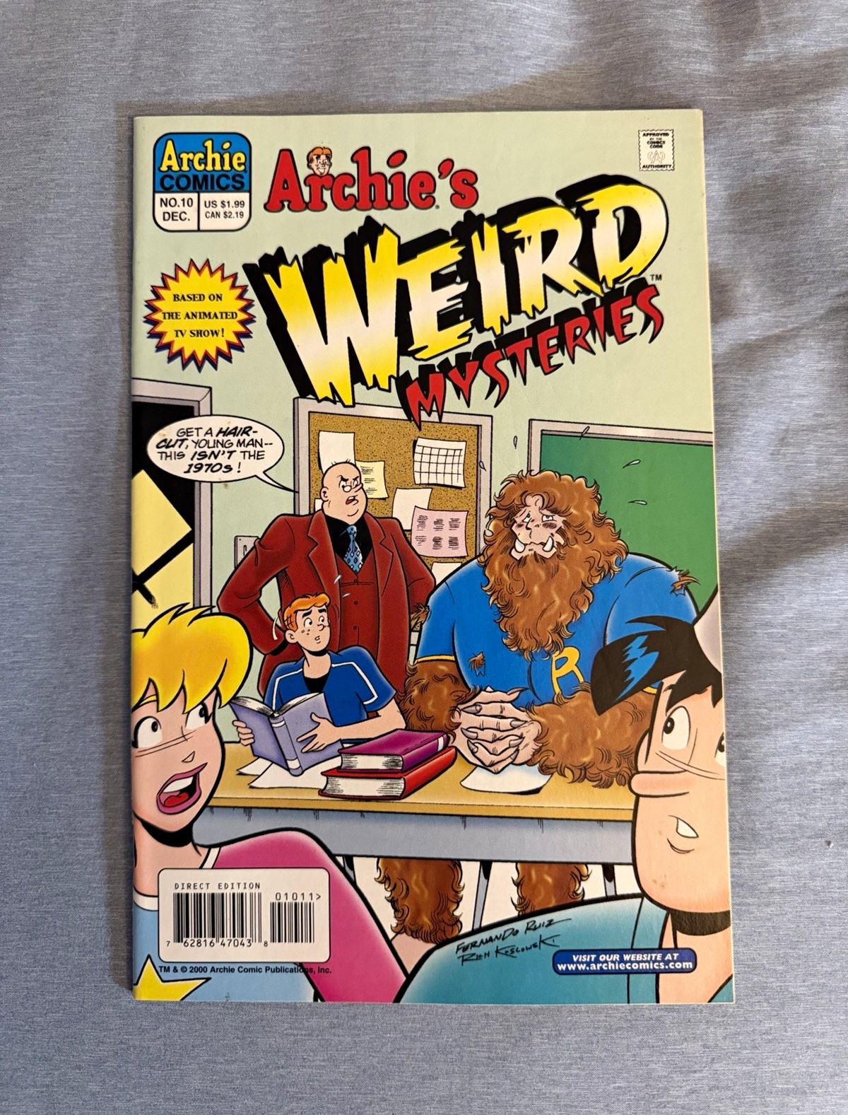 Archie's Weird Mysteries #10 Direct Edition - Bigfoot on Campus (2000) VG
