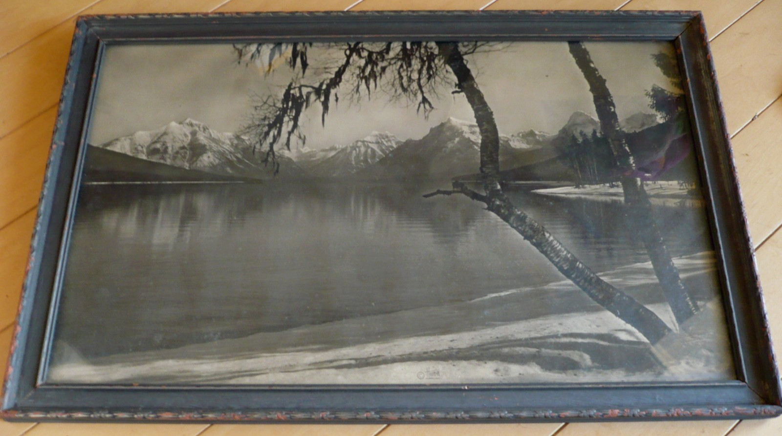 T.J. HILEMAN, LISTED ANTIQUE MONTANA MT PHOTOGRAPH, OLD PHOTO, SEALED FRAME