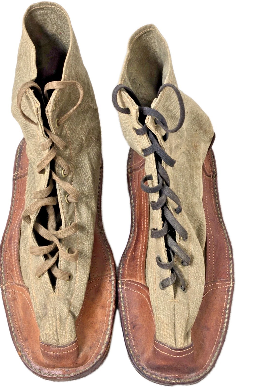 WW2 french ice nail boots army green 13\