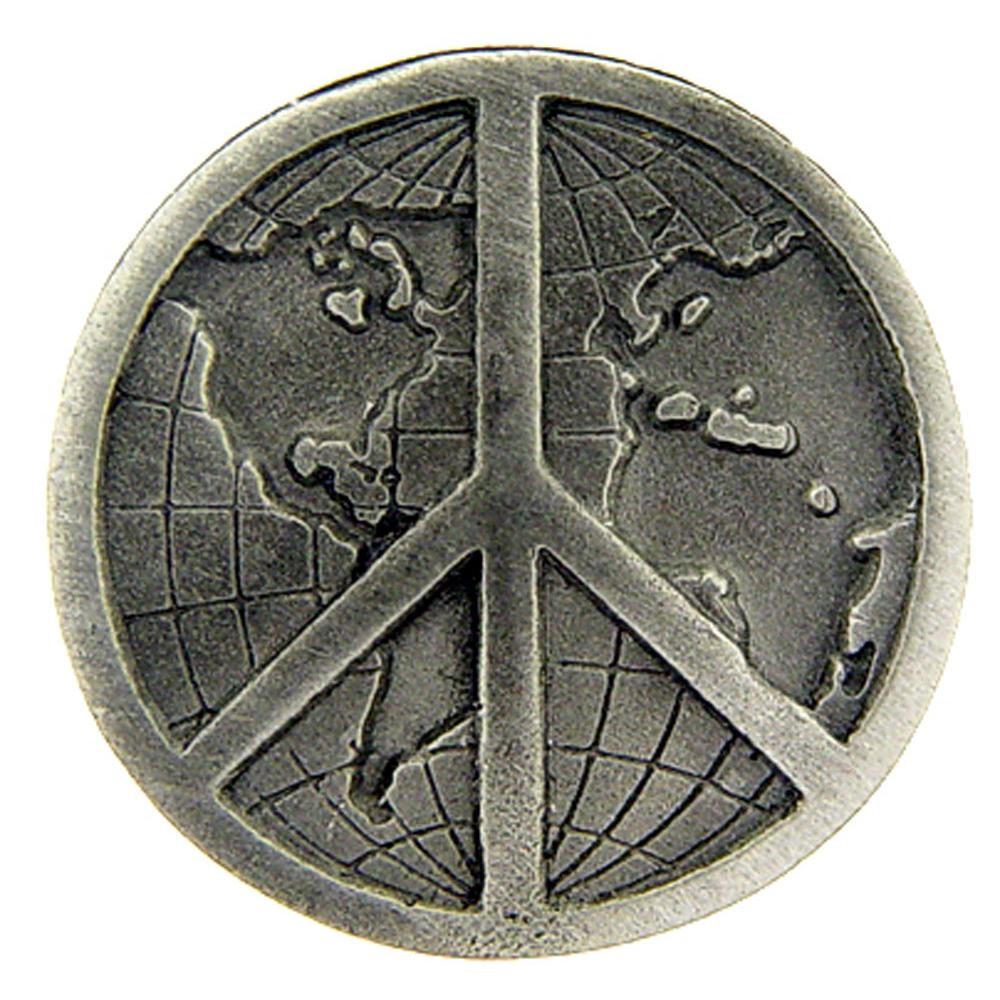 Peace Sign Pin Pewter 1