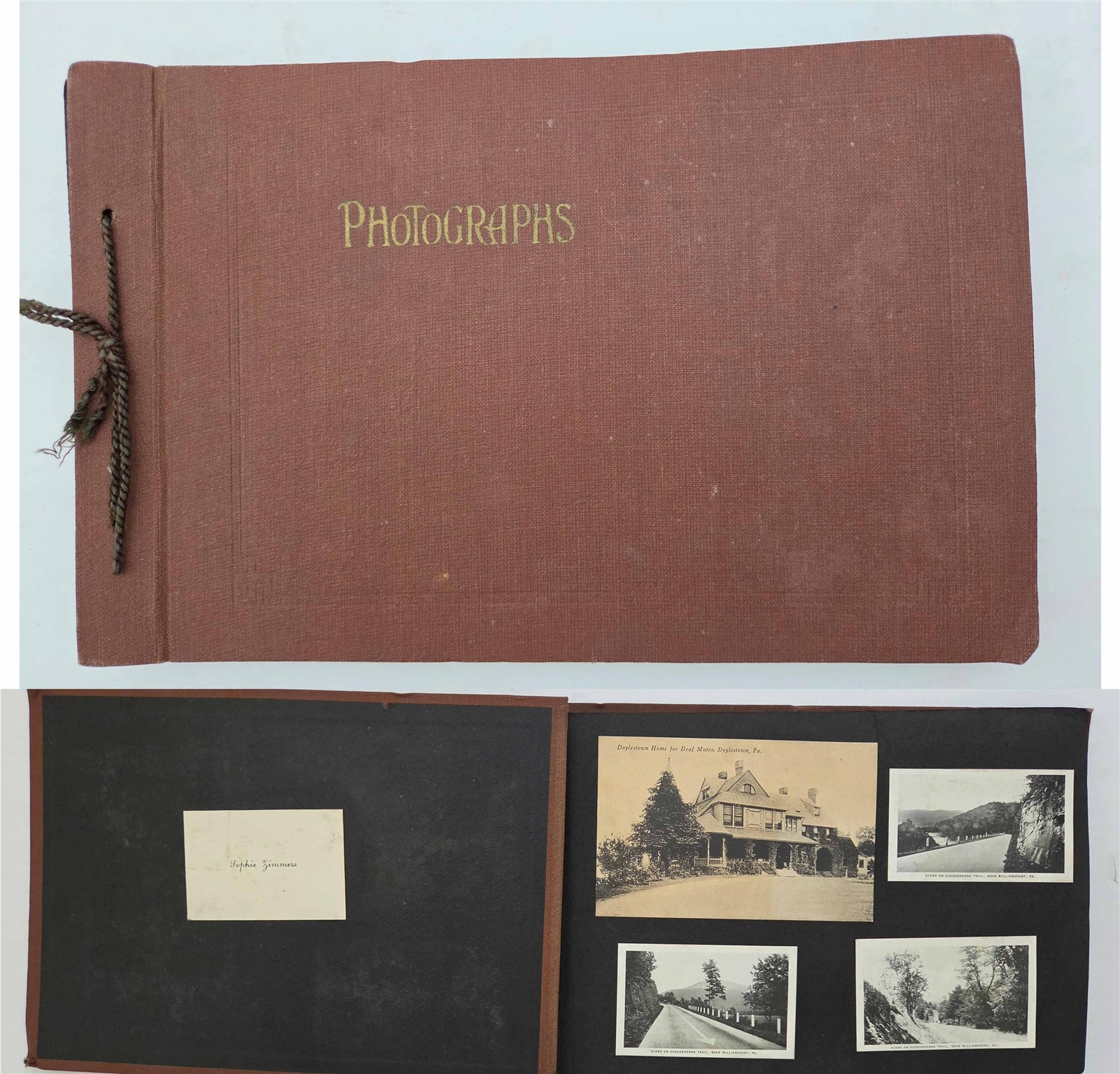 1919 vintage PHOTOS SOPHIE ZIMMERS williamsport pa FAMILY ALBUM ephemera