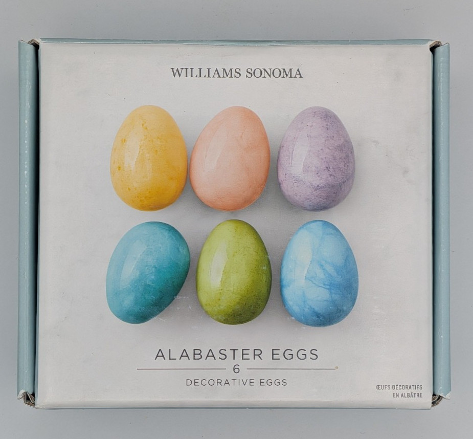 Williams Sonoma Alabaster Eggs Set of 6 – Decorative Easter Spring Table Decor Williams Sonoma Alabaster Eggs Set of 6 – Decorative Easter Spring Table Decor