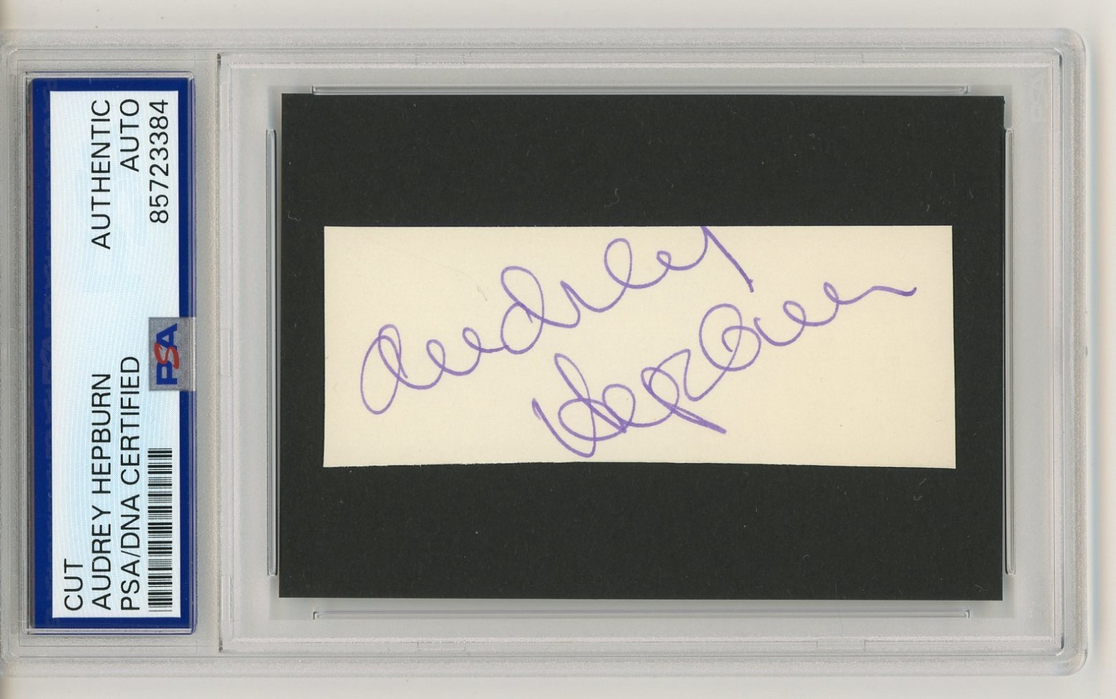Audrey Hepburn ~ Signed Autographed Vintage Signature Cut ~ PSA DNA Encased
