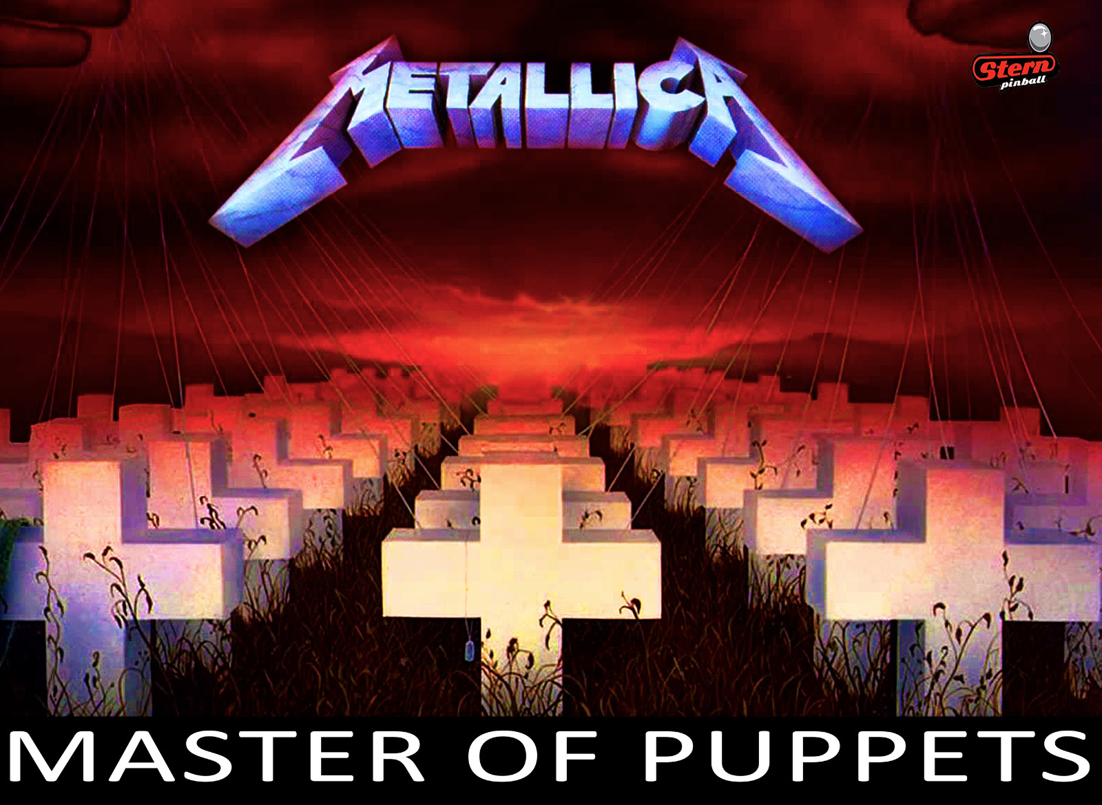 STERN METALLICA  REMASTERED ( Alternate Translite For   Remasterd Edition Only )
