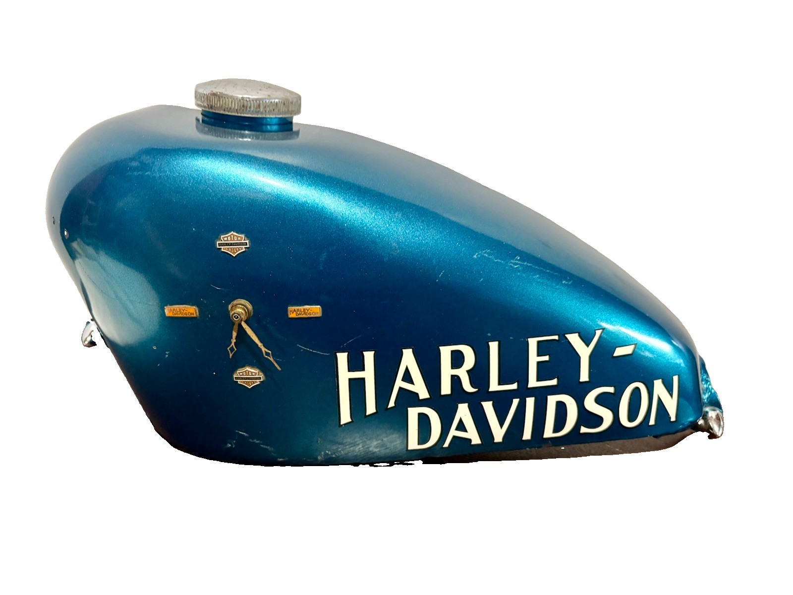 Vintage Harley Davidson Sportster Gas Tank Clock
