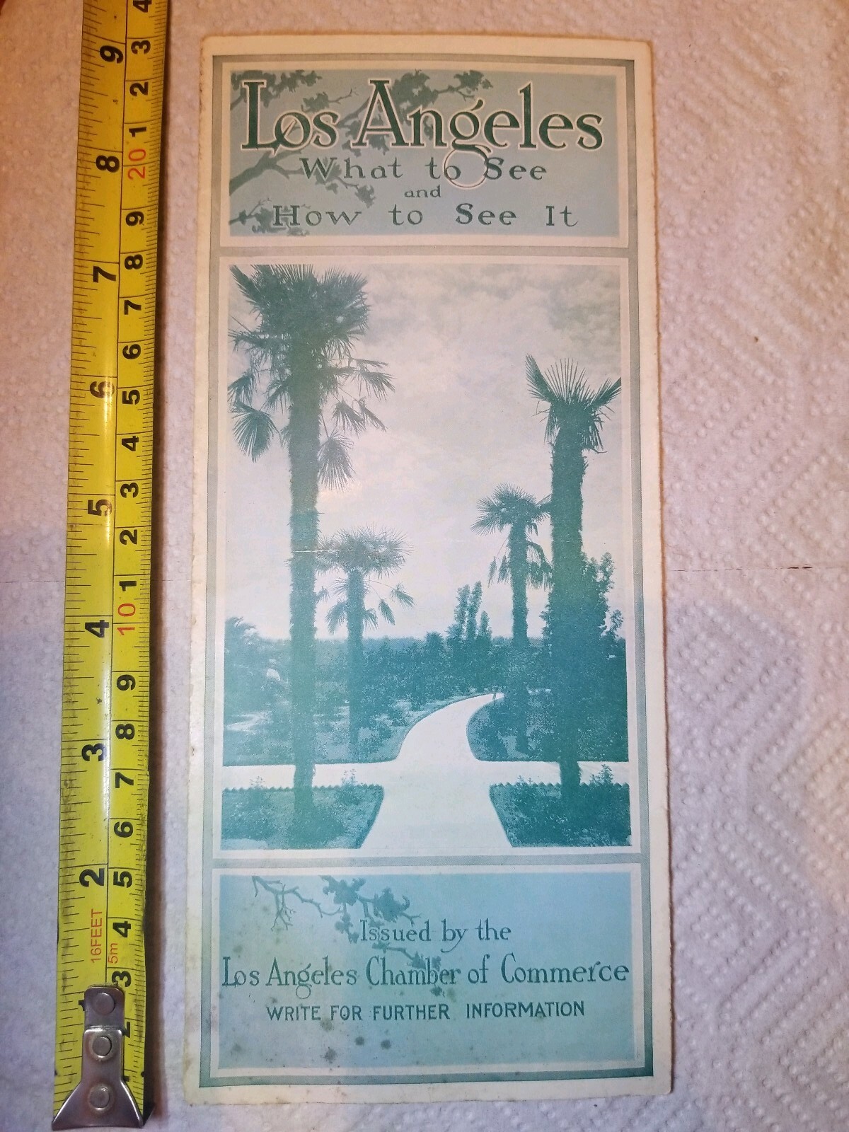 LOS ANGELES WHAT TO SEE HOW TO SEE IT BROCHURE 1916 INFORMATION RARE