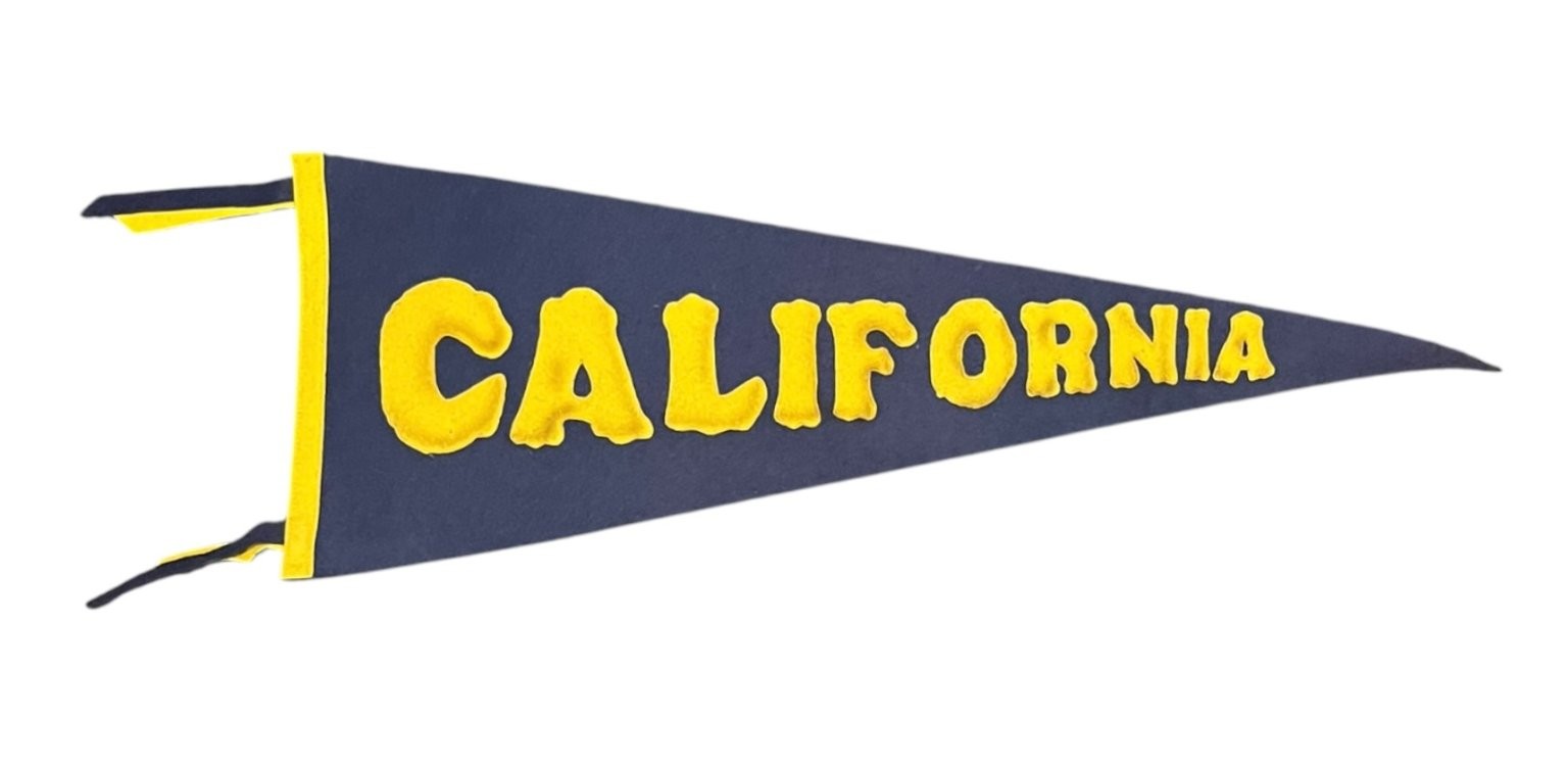 Vintage 1930\'s University of California Cal Rustic Sewn Letter 29\