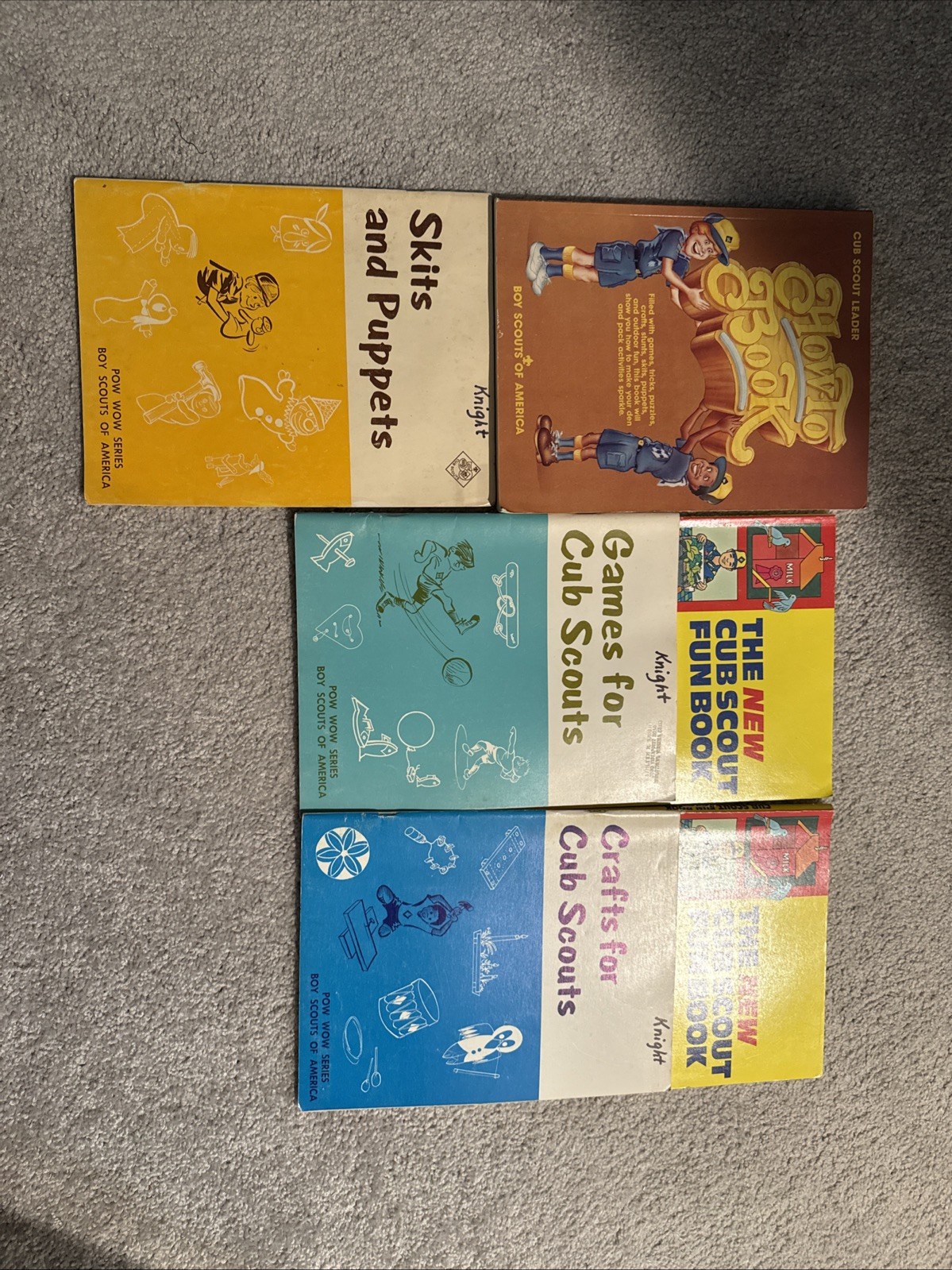 Vintage Boy Scouts Of America Cub Scout Leader Book 6 Books Games Crafts Skits
