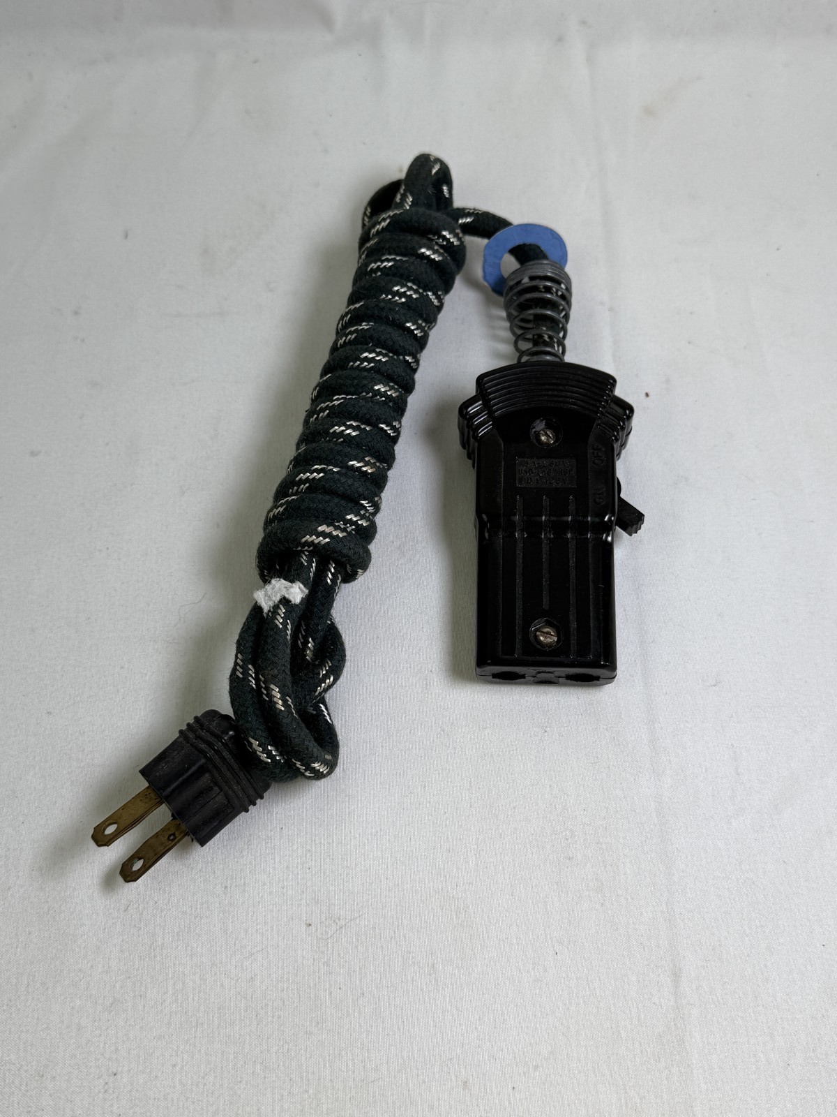 Vintage Fabric Braided Power Cord w/ On/Off Switch GFM USA 10A 125V 5A 250V