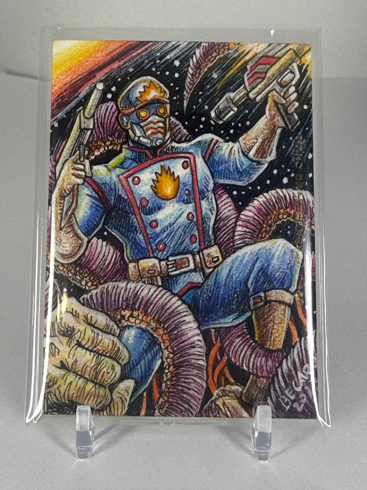 2023 Finding Unicorn Guardians of the Galaxy Star-Lord Sketch 1/1 by John Becaro