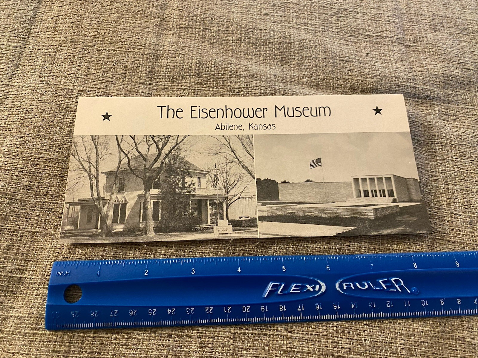 Dwight Eisenhower Museum Brochure Pamphlet Pre Presidential Kansas Ike Vintage