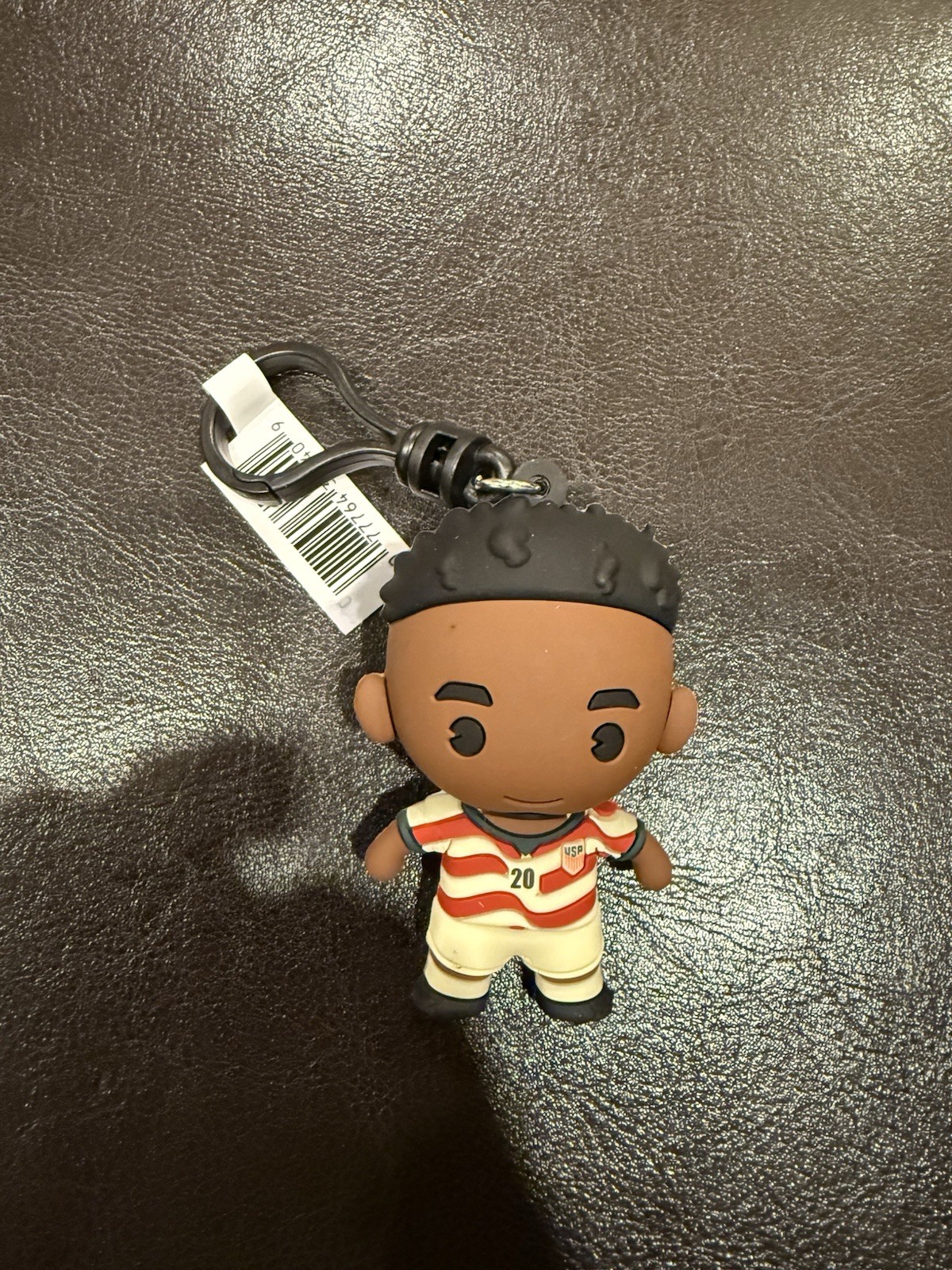 2026 Folarin Balogun USMNT Soccer Team 3D Vinyl Bag Clip Collectible Keychain