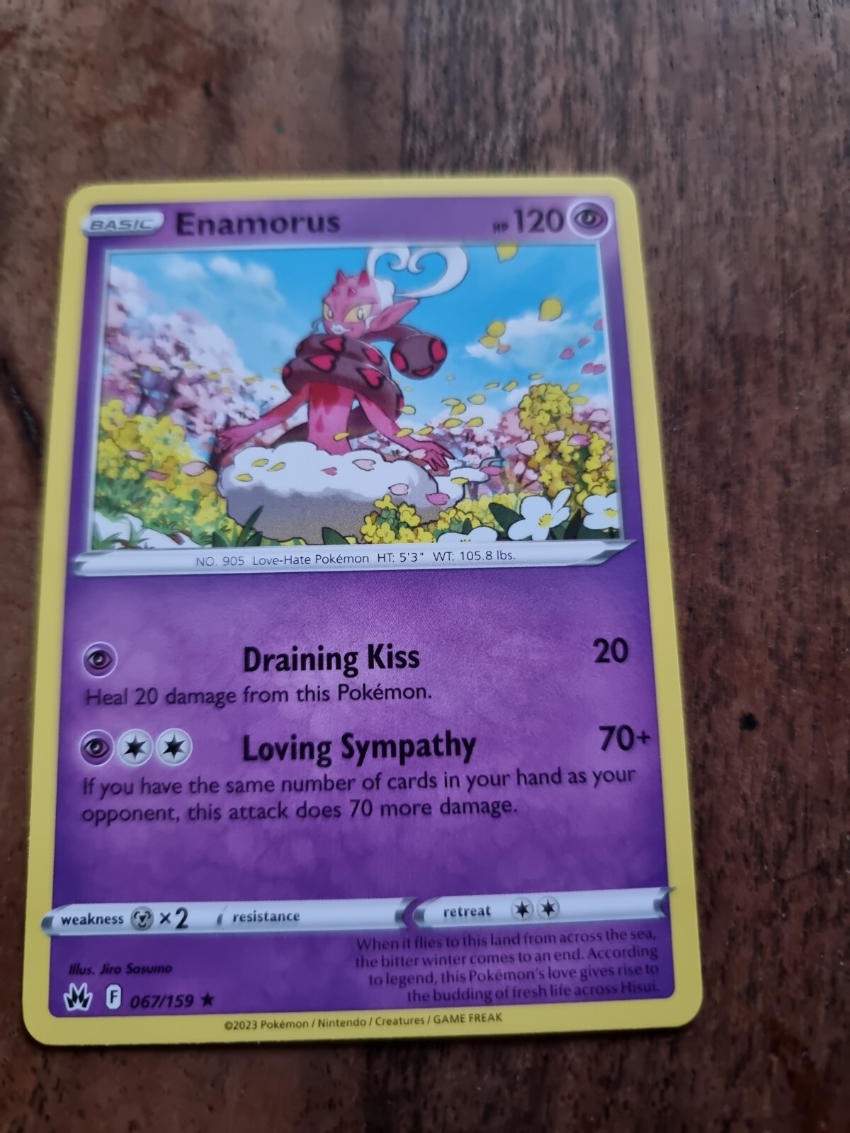 Pokémon TCG Enamorus Crown Zenith 067/159 Regular Rare