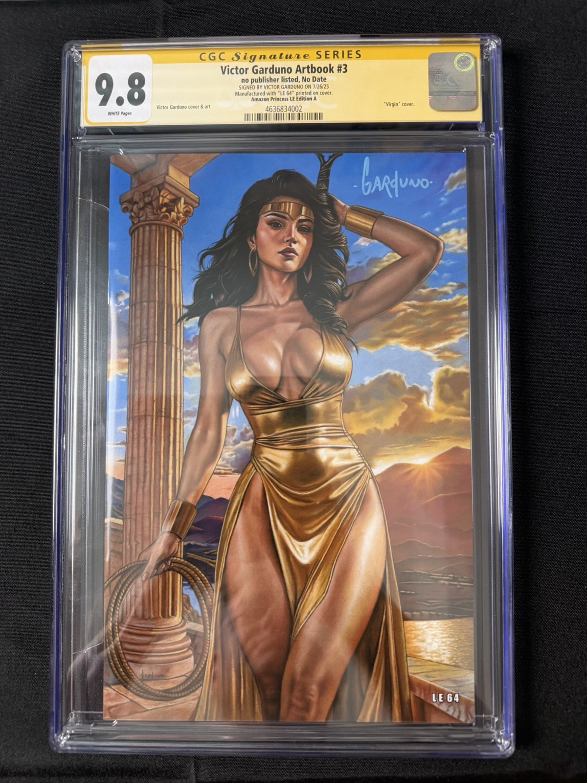 Victor Garduno Artbook #3 CGC SS 9.8 Signed Amazon Princess Virgin LE 300
