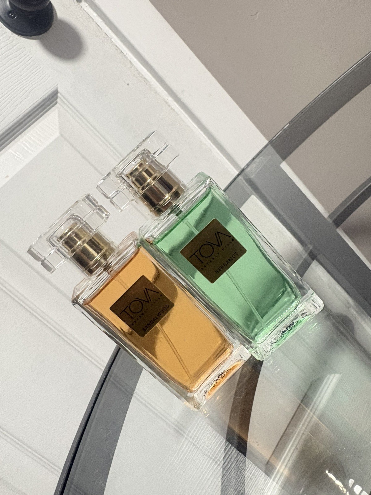 Lot of 2 TOVA Beverly Hills Perfume, Bergamot and Saldalwood, 30 ml each