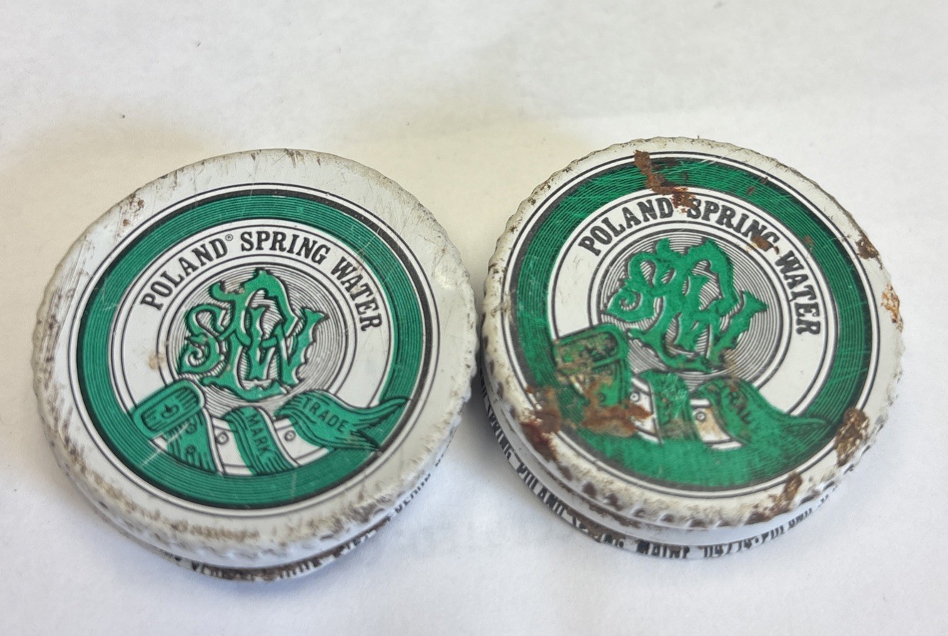Vintage 1960’S-70 POLAND SPRING WATER BOTTLE CAPs POLAND  ME