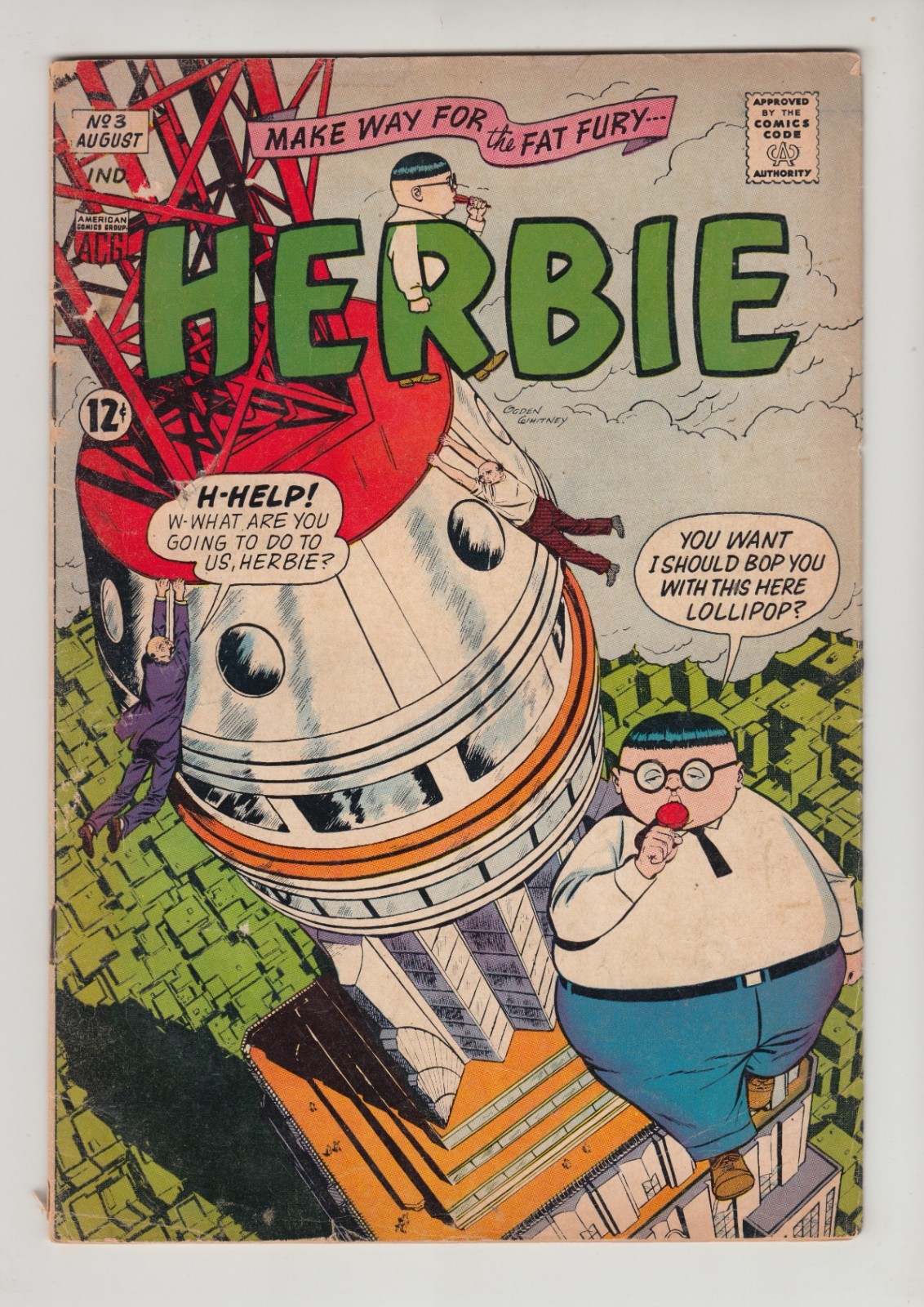 HERBIE LOT of 10 AMERICAN COMICS GROUP 1964-66 CONDITIONS VARY *SEE PHOTOS