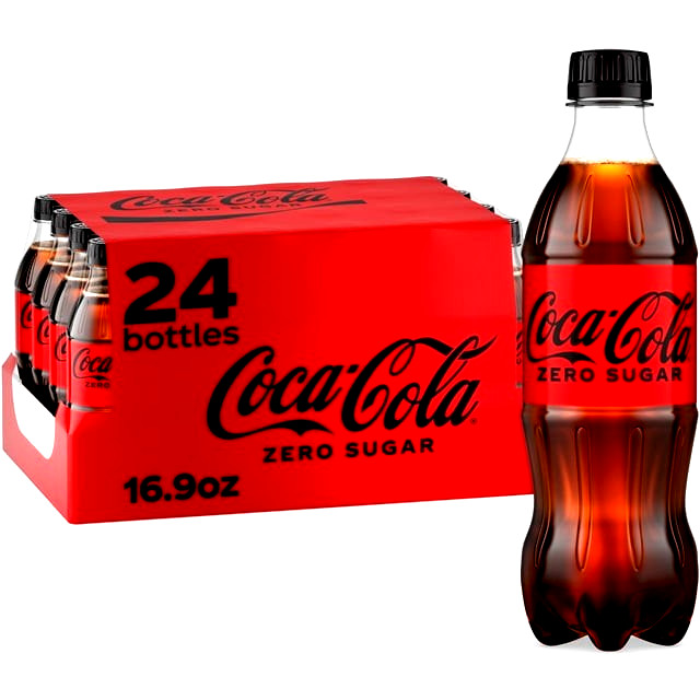 Coca-Cola Zero Sugar 16.9 fl oz Bottles 24 Pack  ING