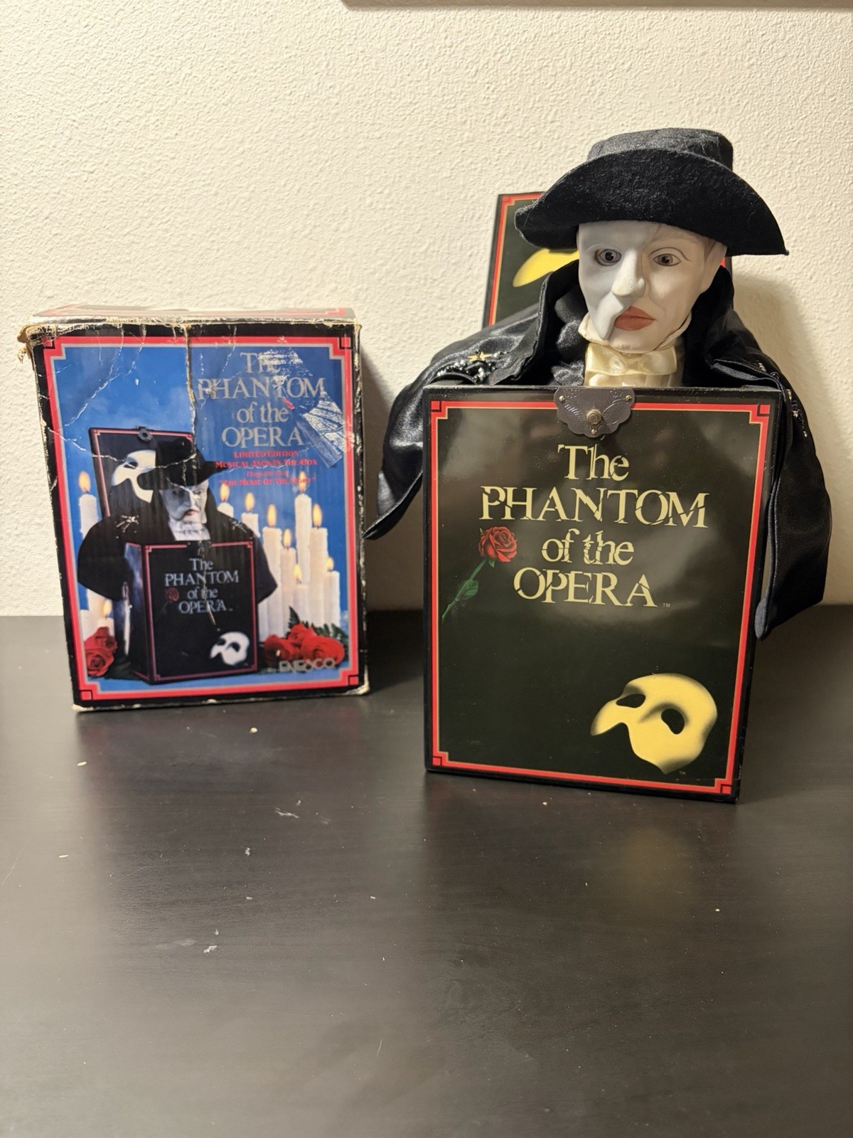 Enesco The Phantom of the Opera Music Box #4598 Of 5000 Jack-in-the-Box 1988 