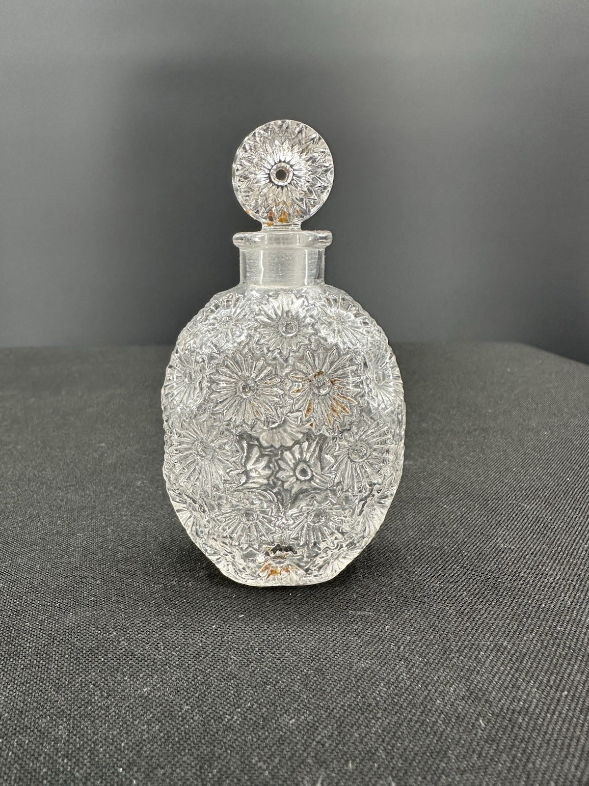 Authentic René Lalique “Rose” Signed Perfume Bottle