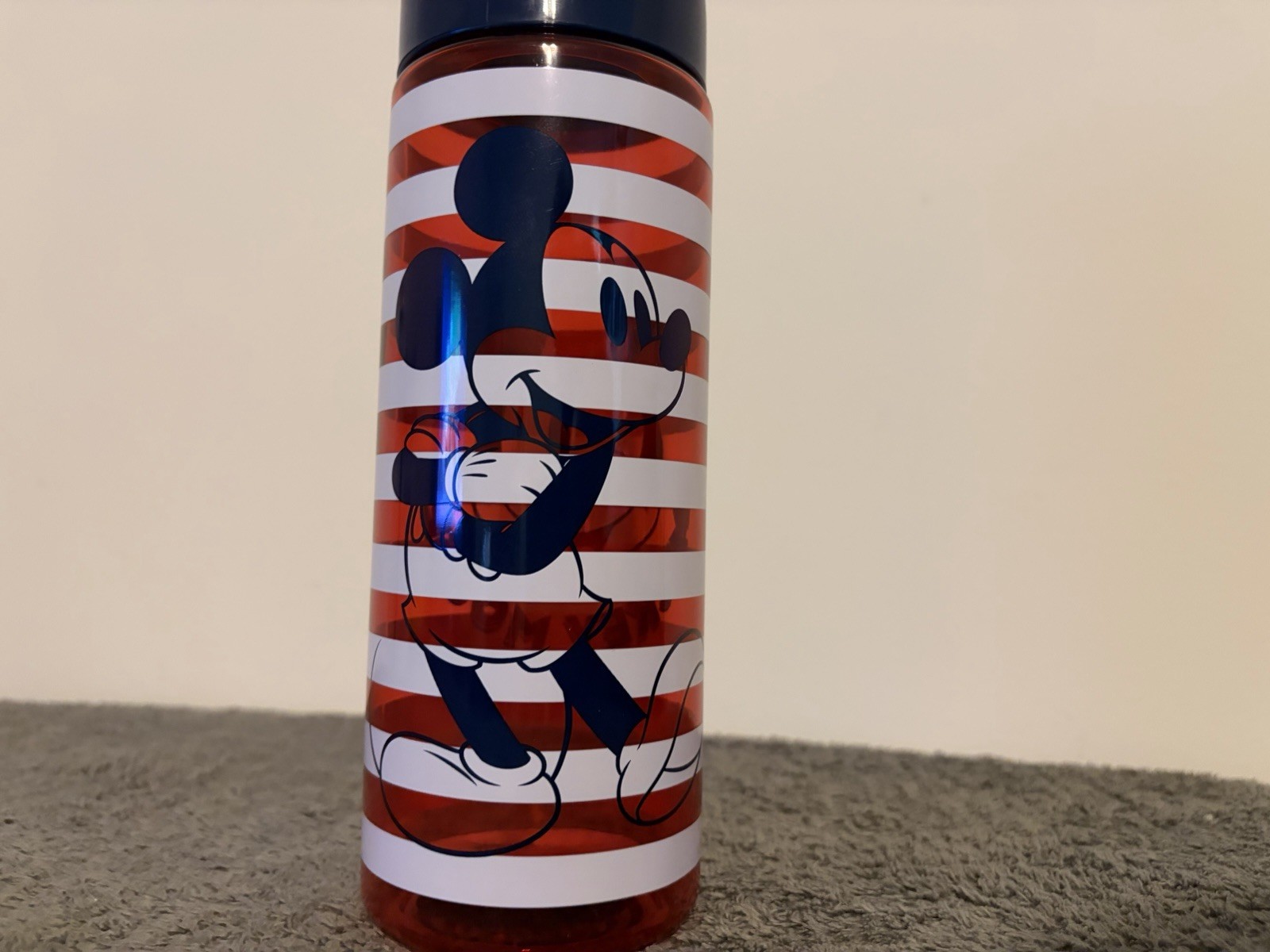 Disney Mickey Mouse Americana Water Bottle Red White & Blue- Brand New
